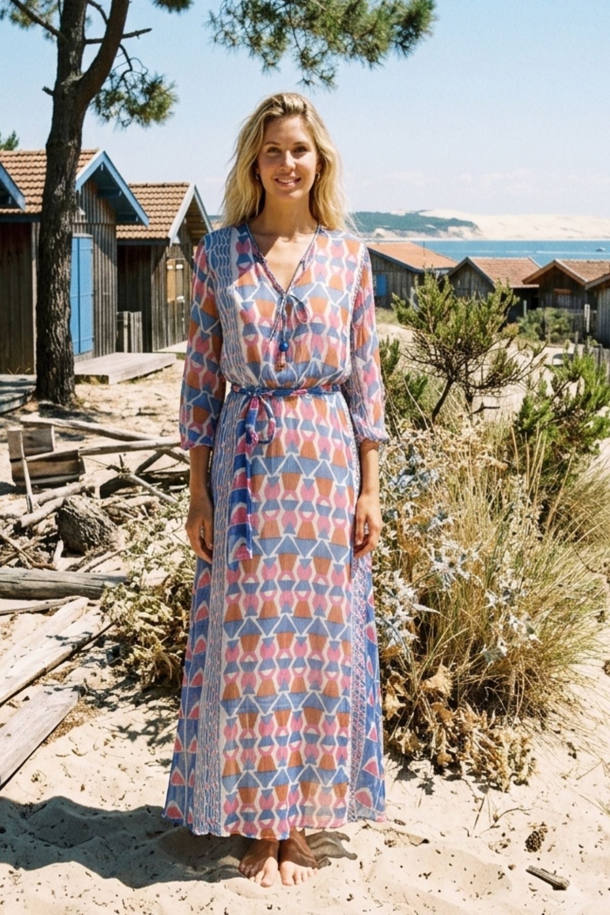 Robe longue imprimée PALABRE