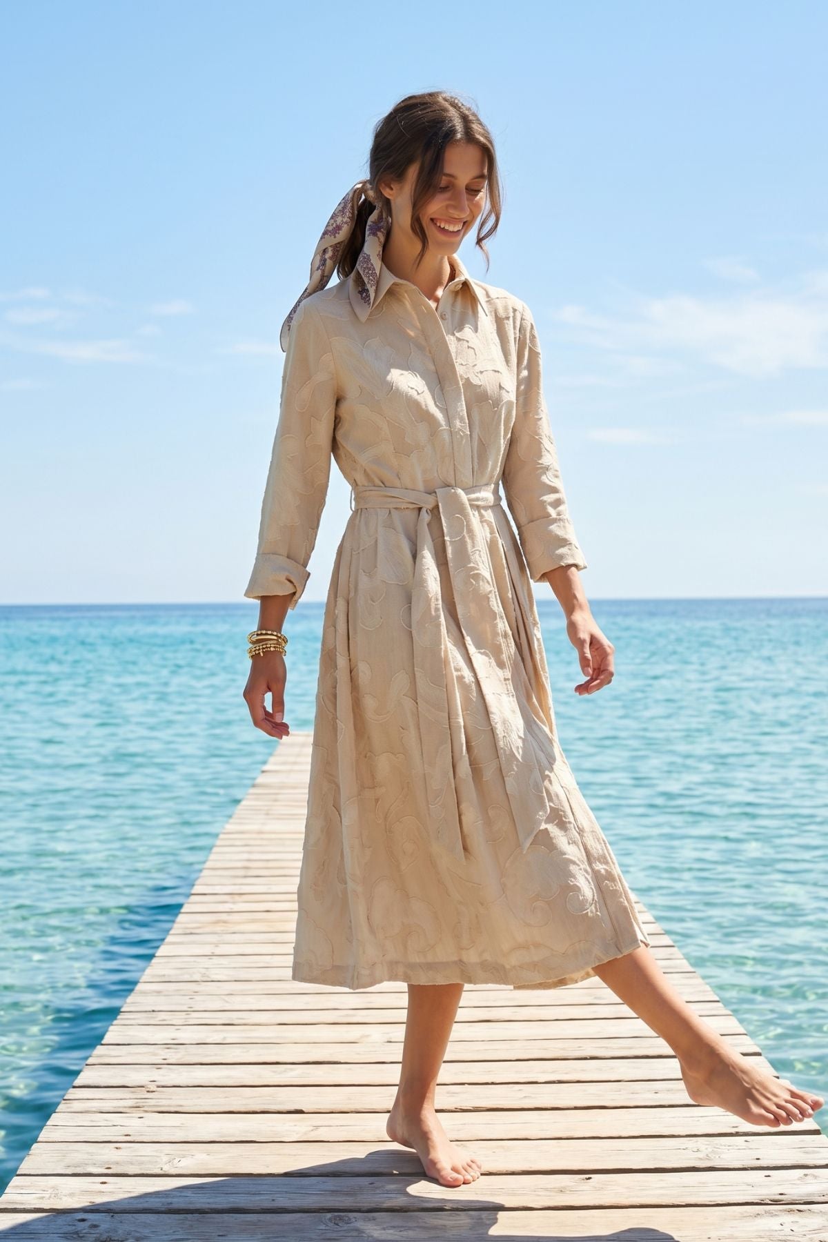 Robe longue unie GIOCONDA