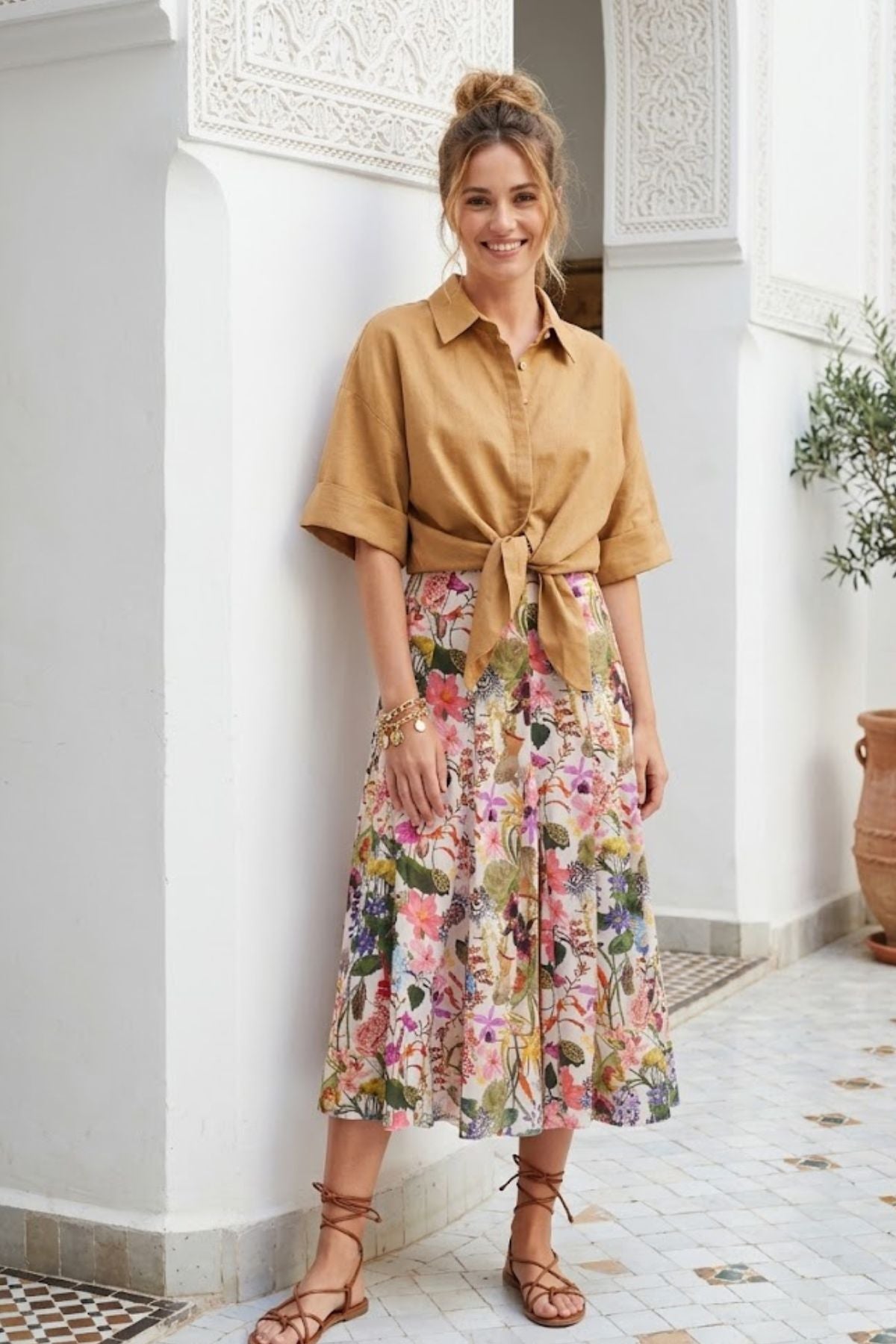 Jupe midi plissée DOLORES