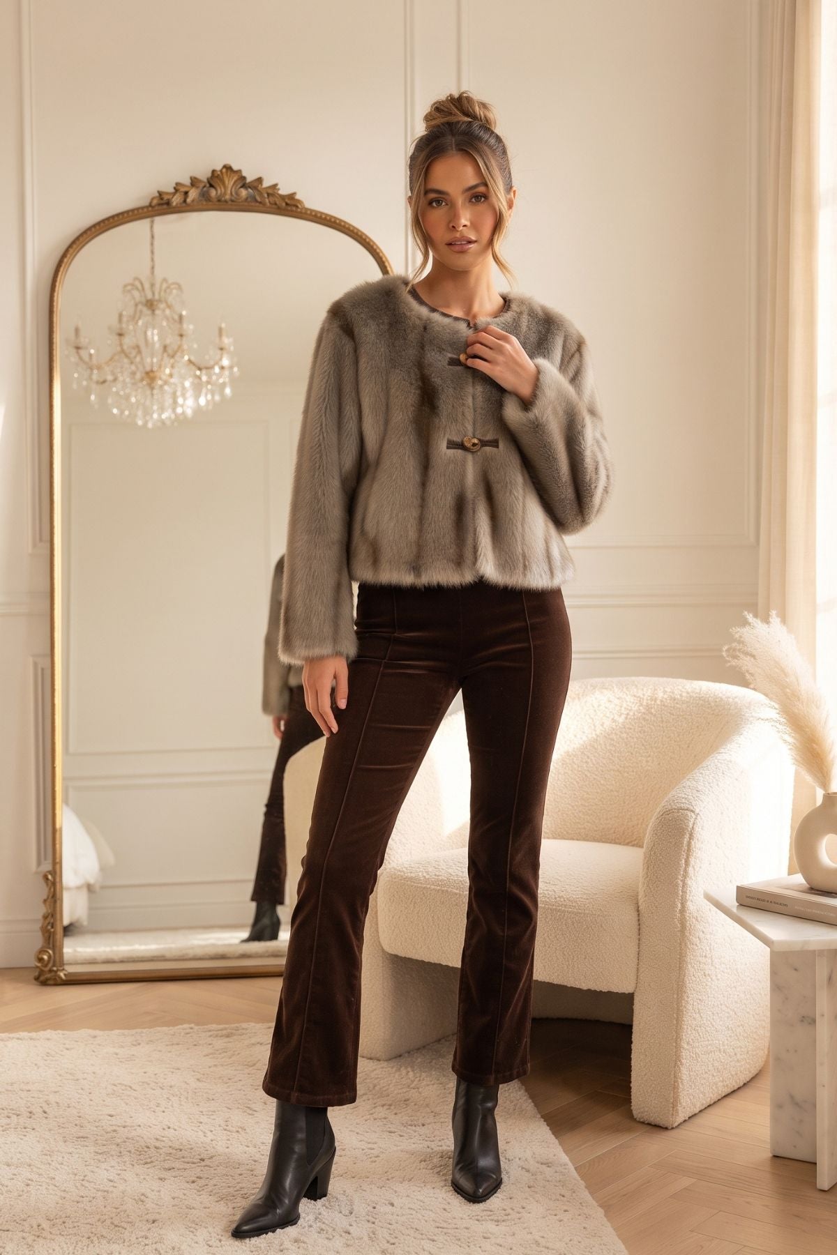 Veste courte en fausse fourrure GAYLORD
