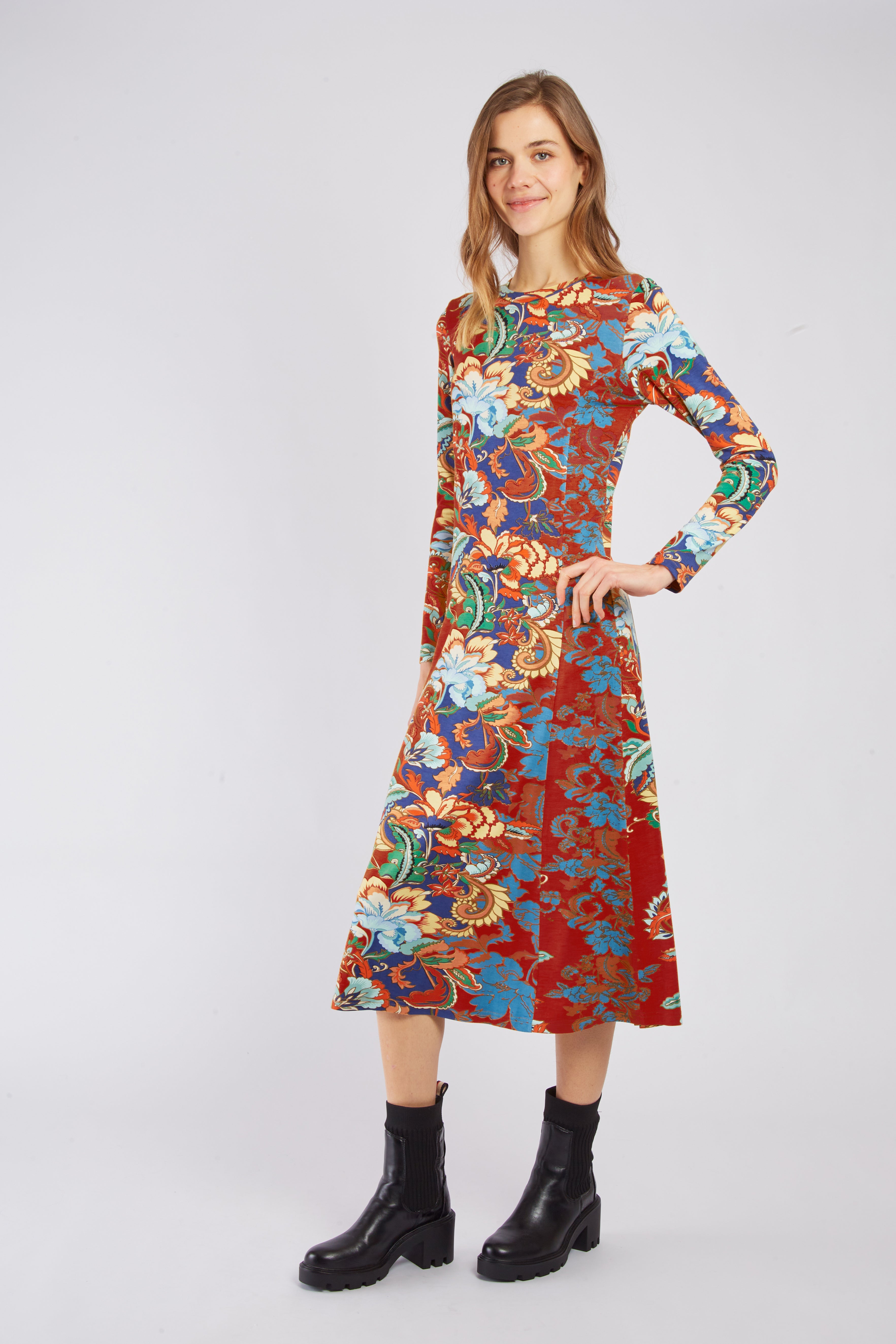 Robe longue imprimée DAPHNE