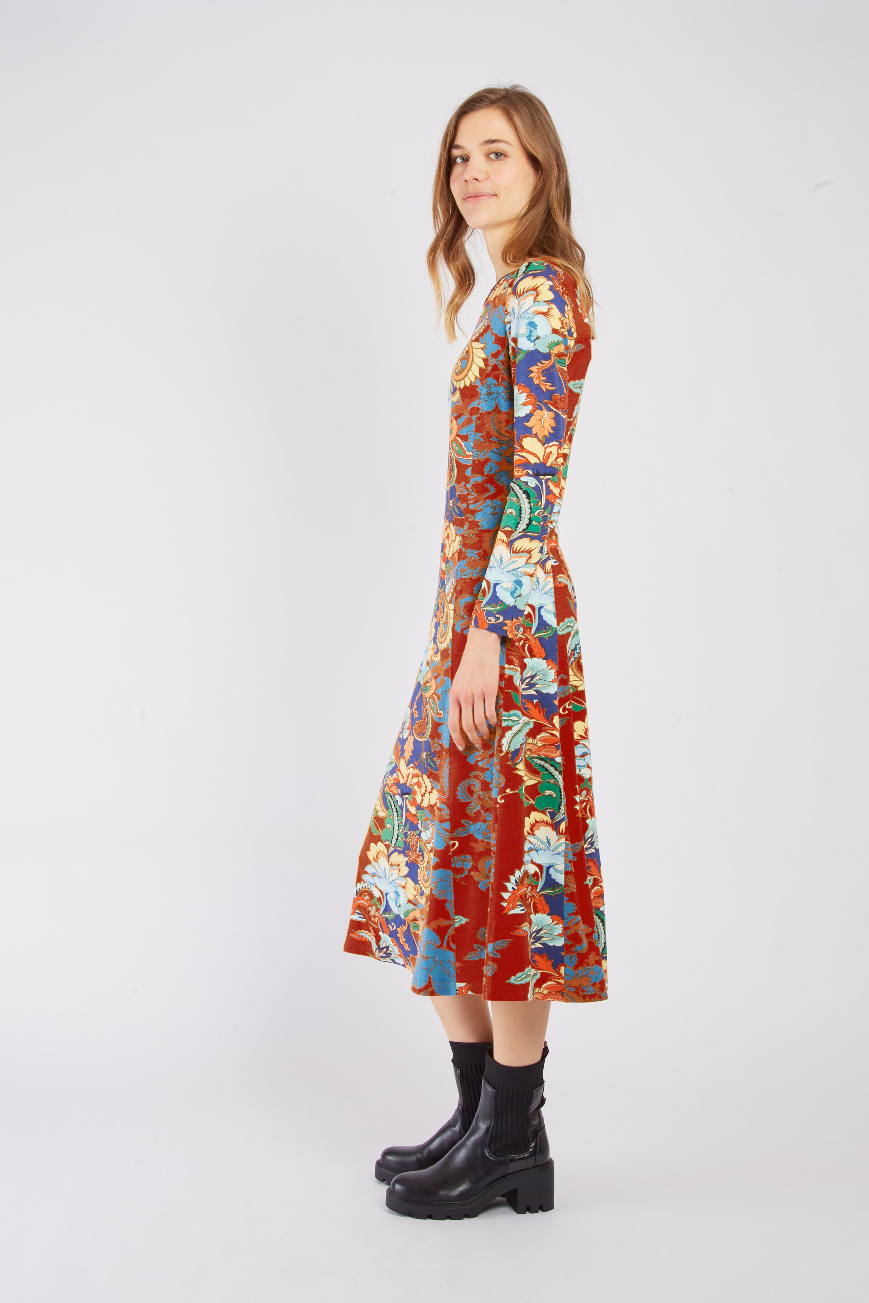 Robe longue imprimée DAPHNE