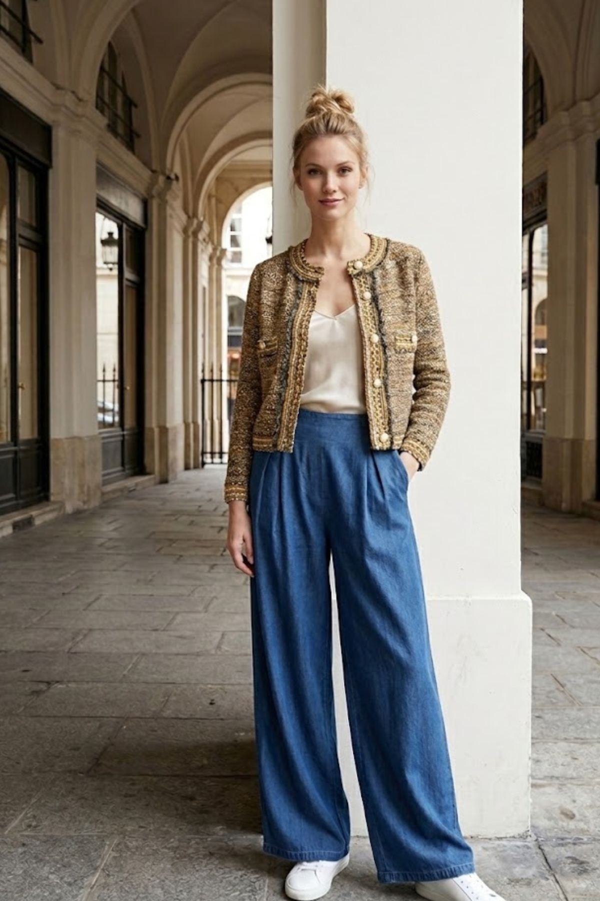 Veste courte en maille BIARRITZ