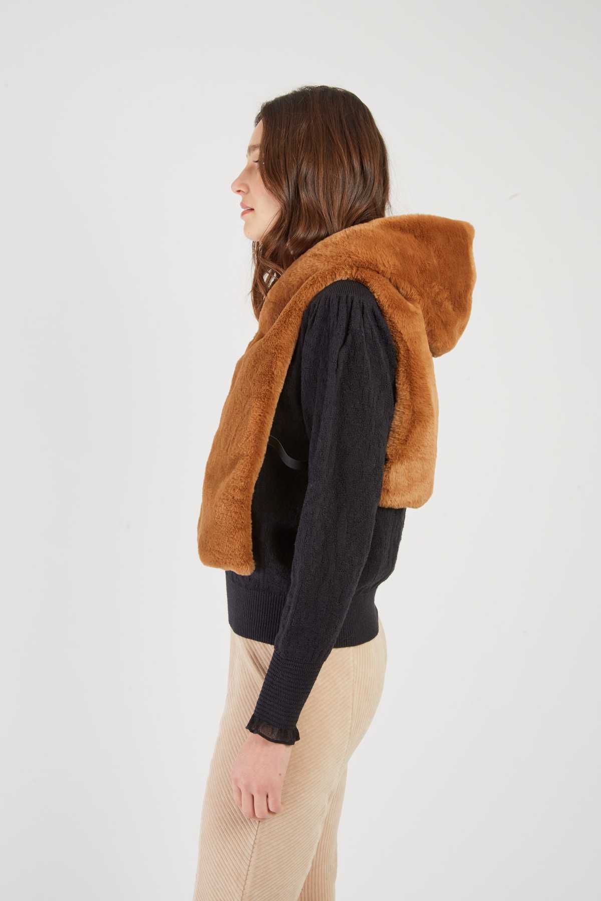 CAPUCHE DOUDOUNE FAUX FUR LEILA - René Derhy ref:A593007