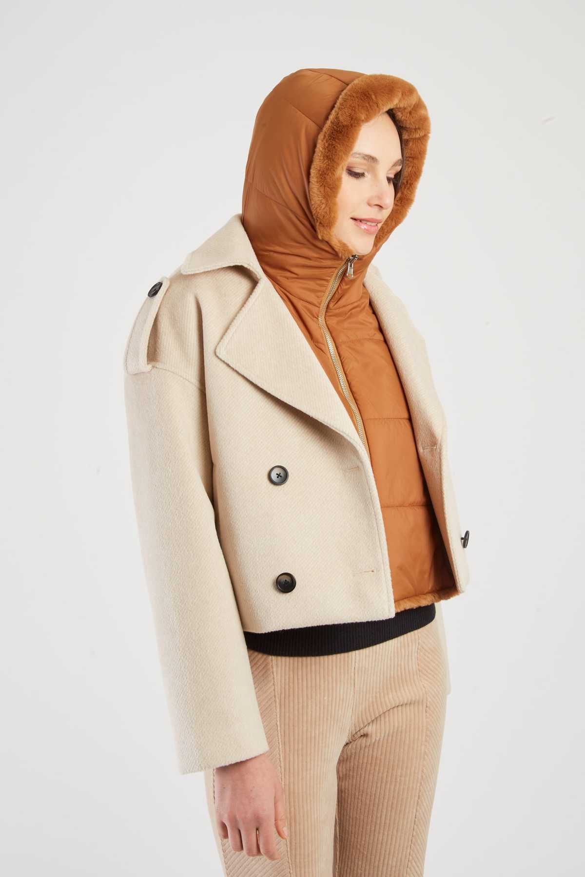 CAPUCHE DOUDOUNE FAUX FUR LEILA - René Derhy ref:A593007