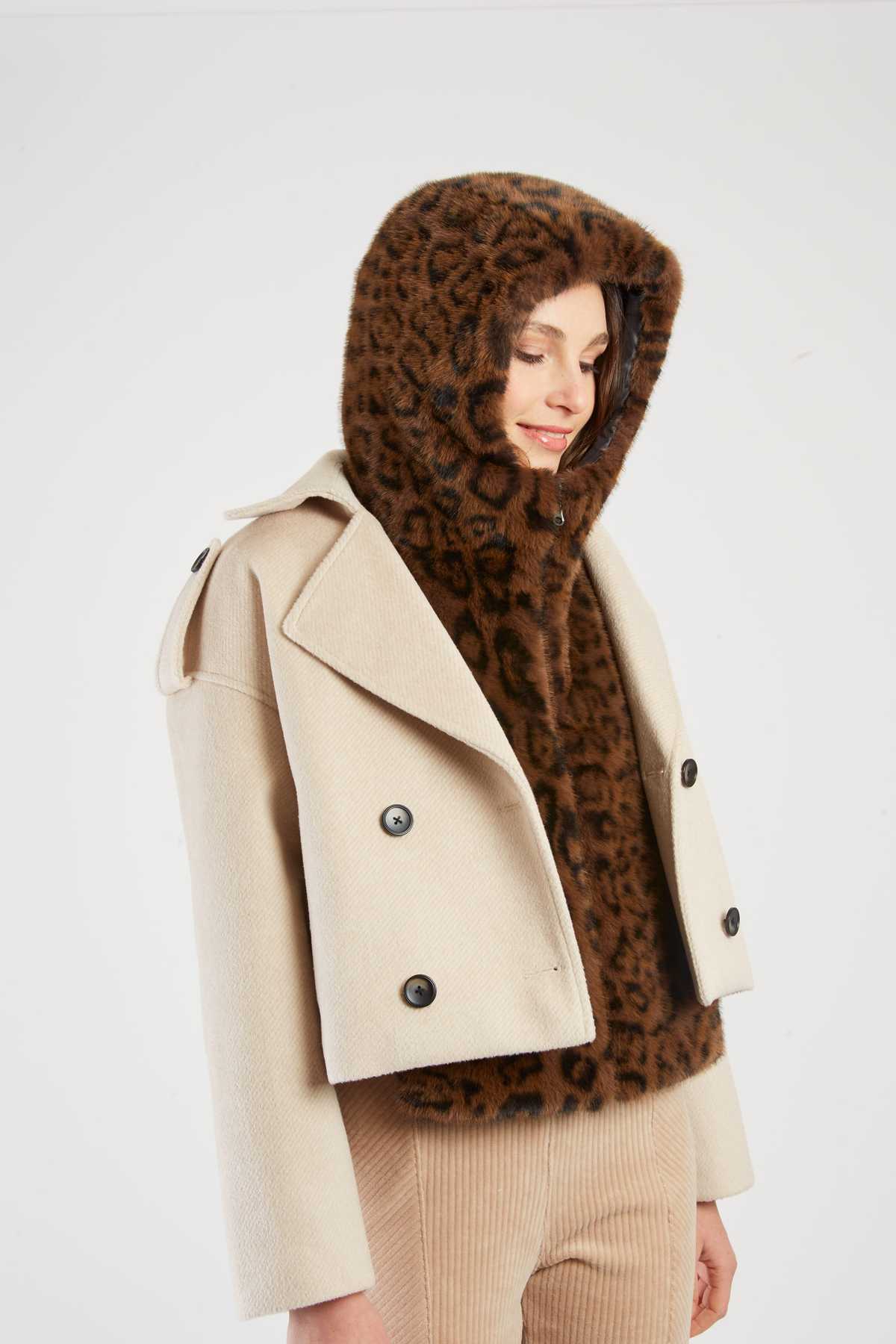 CAPUCHE DOUDOUNE FAUX FUR LEILA - René Derhy ref:A593007