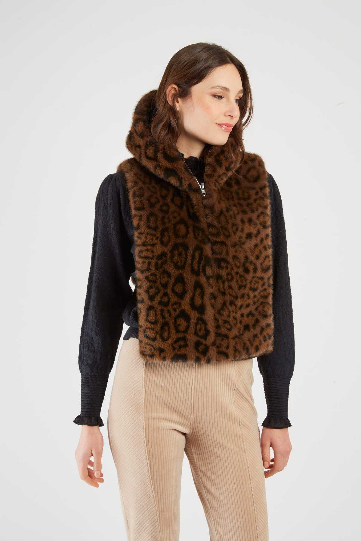 CAPUCHE DOUDOUNE FAUX FUR LEILA - René Derhy ref:A593007