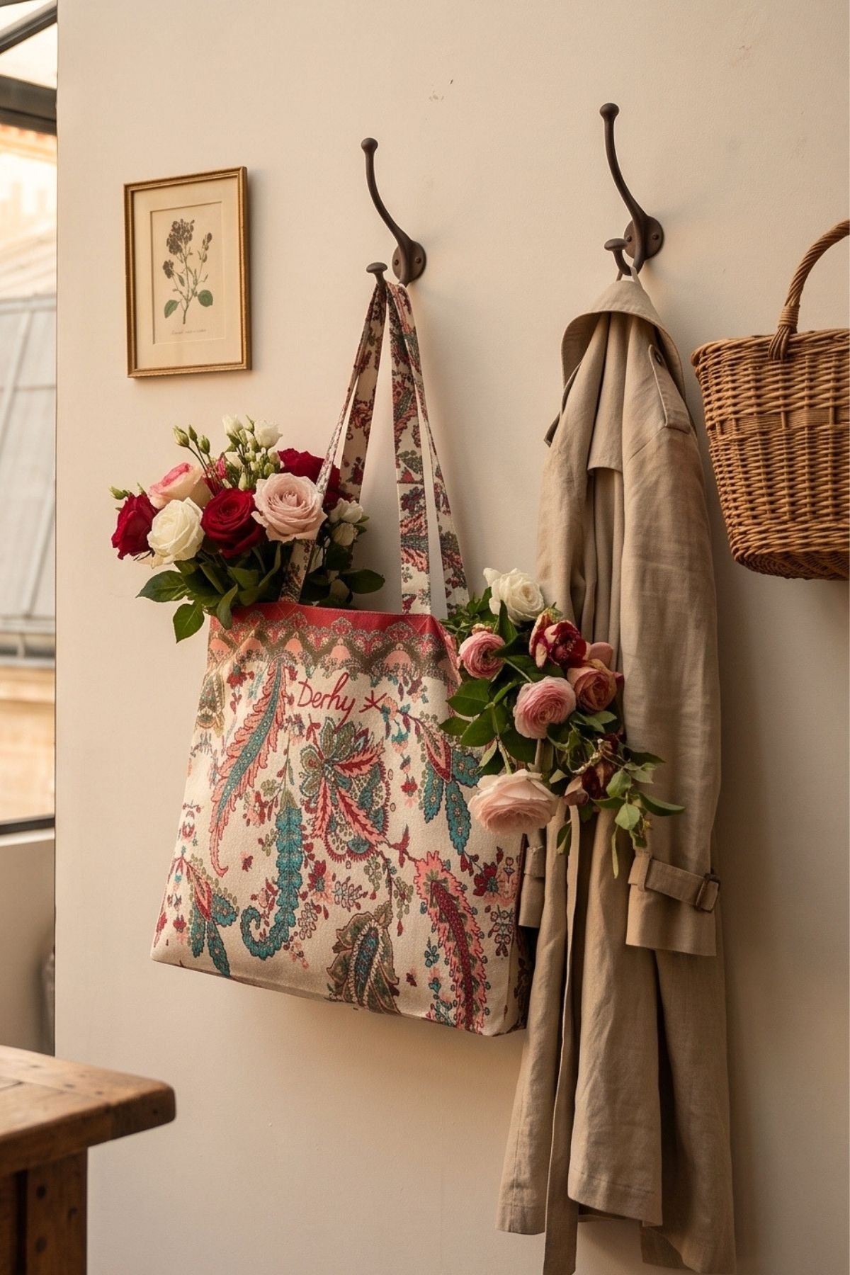 Tote bag imprimé HORTENSE