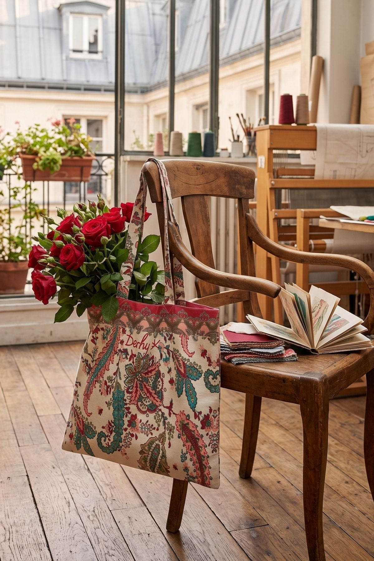 Tote bag imprimé HORTENSE