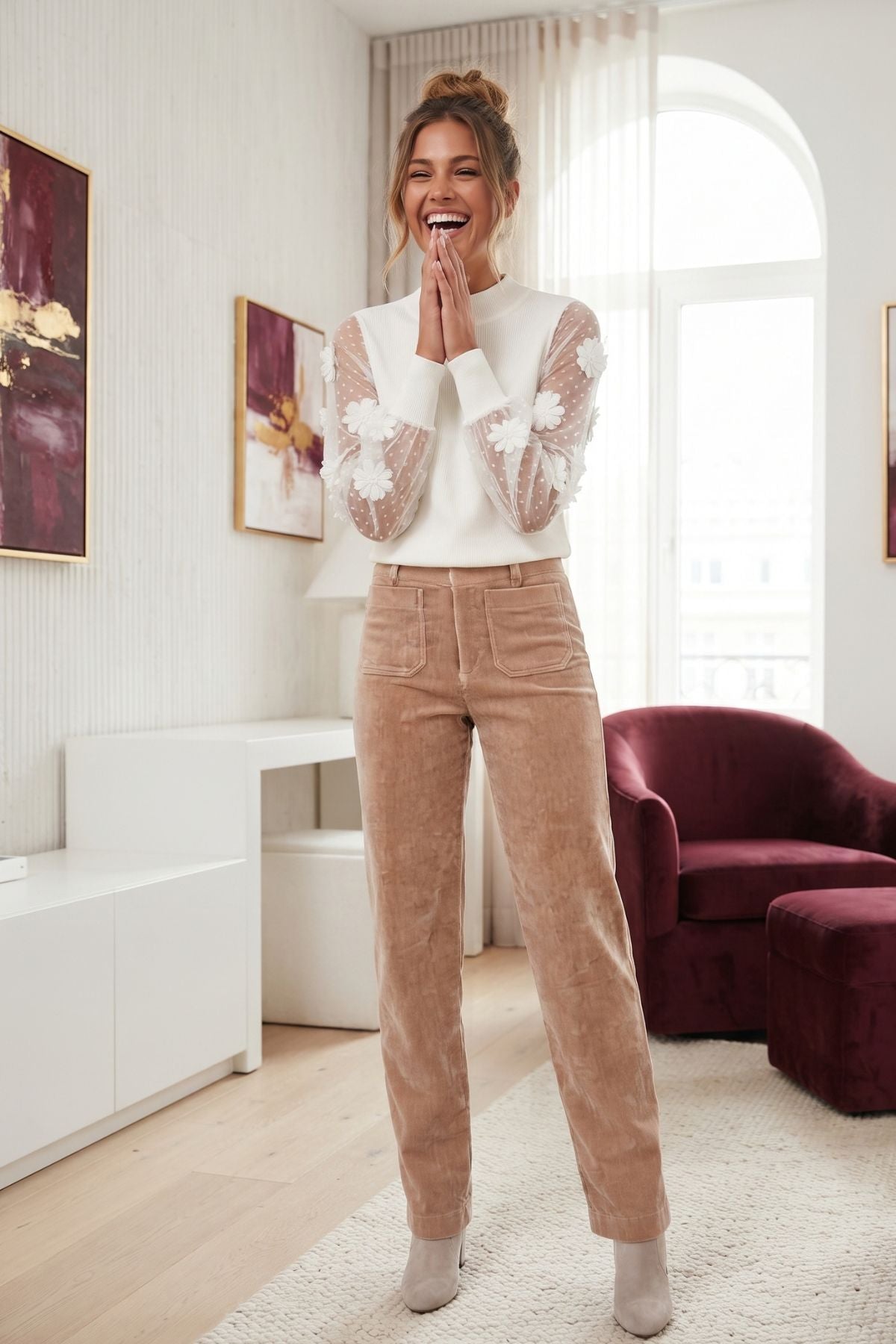 Pull manches en voile NATHEA
