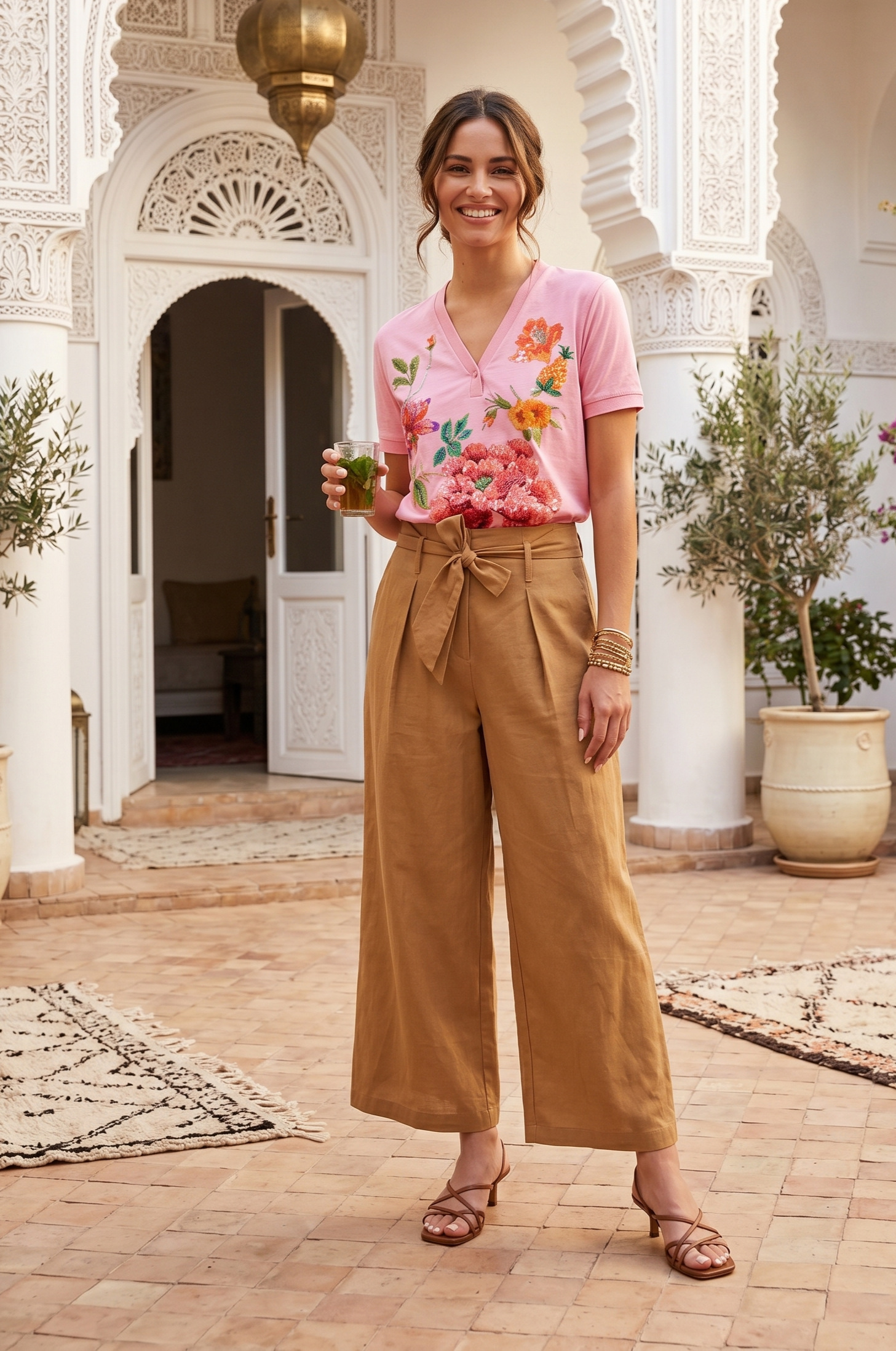Pantalon large uni BELEM