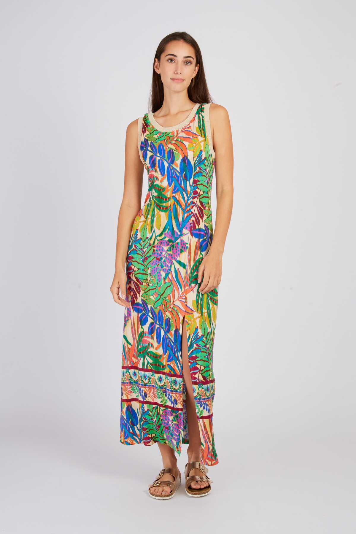 Robe Longue Derhy Imprimé Fleurs Exotiques - Taille M - Neuf Sans étiquettes - été