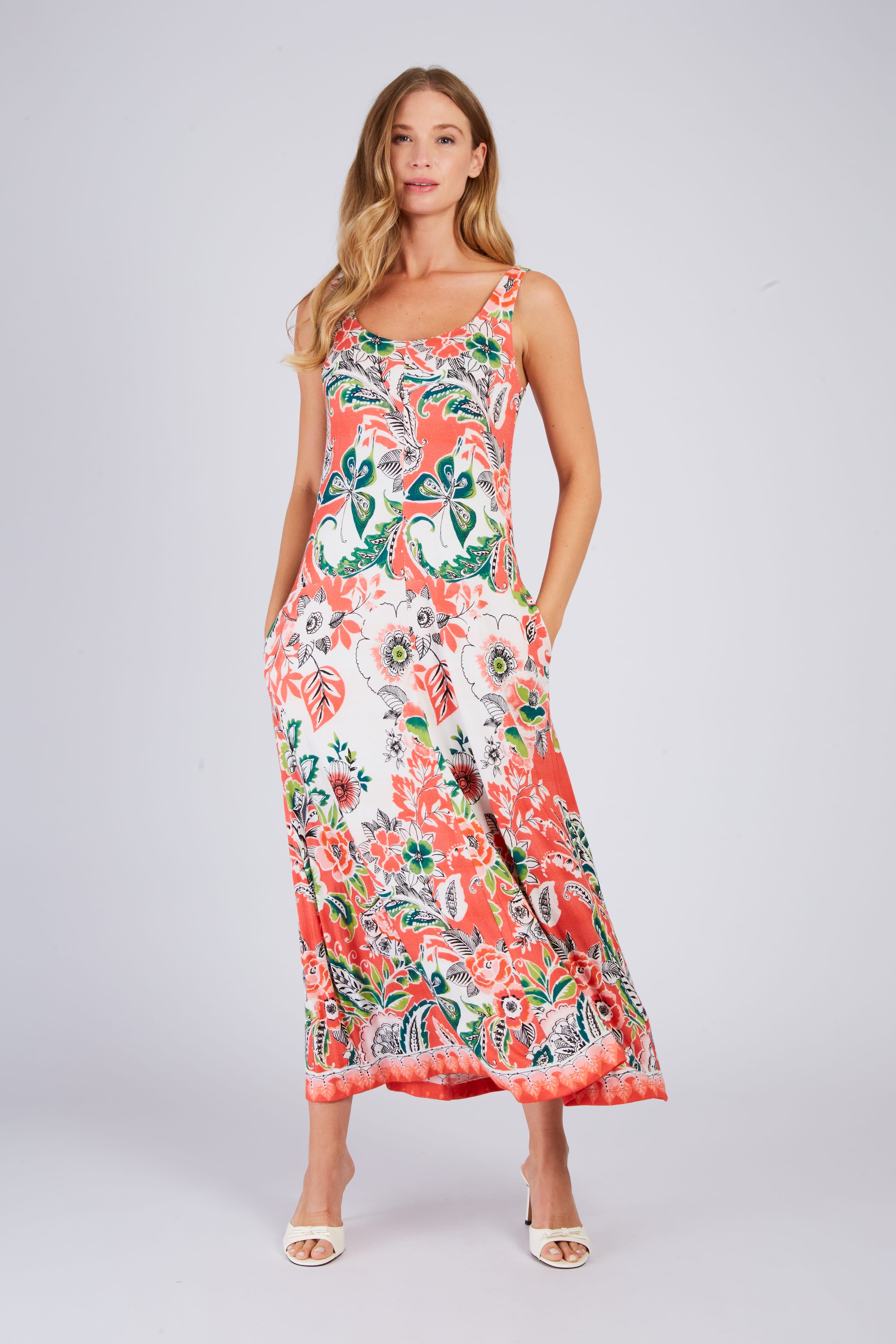 Robe longue imprimée PROMESSE