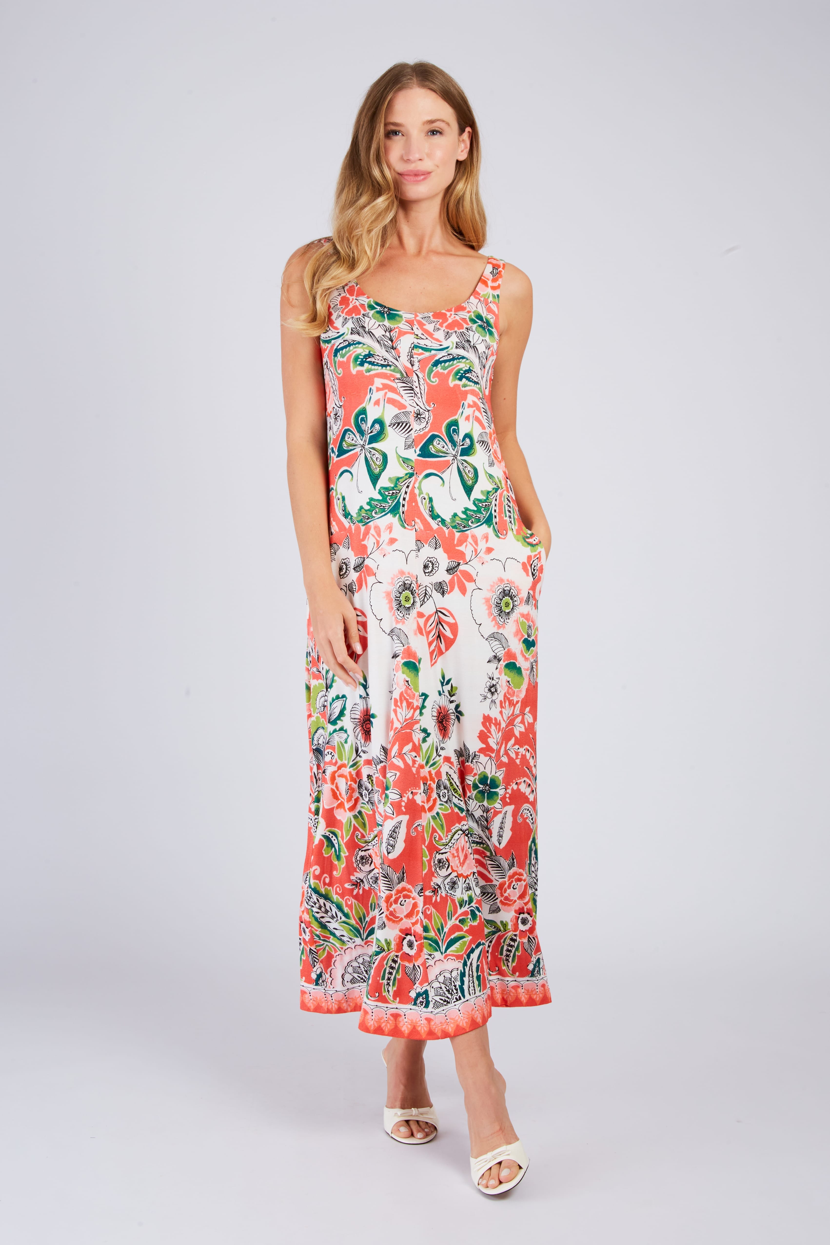 Robe longue imprimée PROMESSE