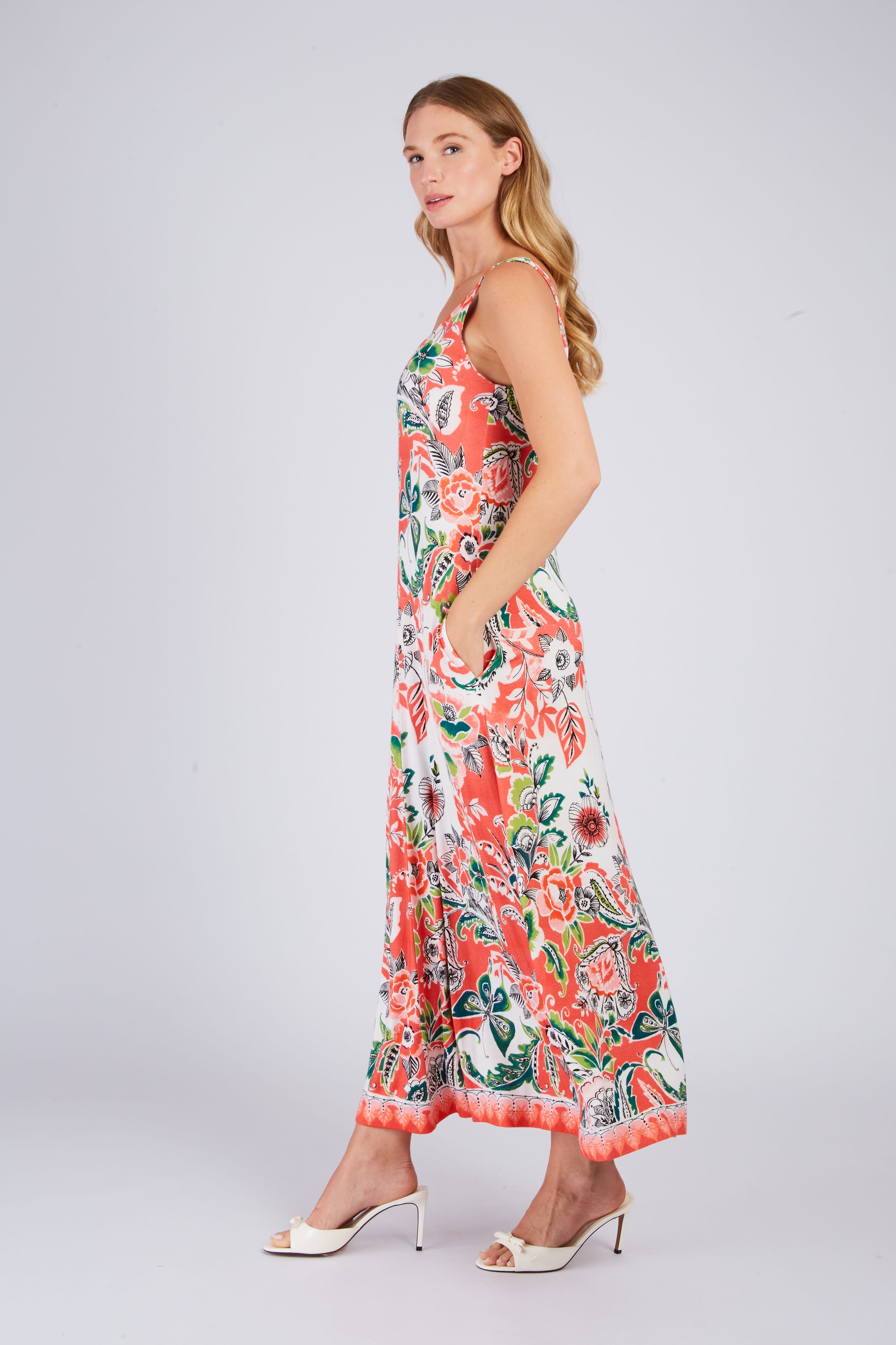 Robe longue imprimée PROMESSE