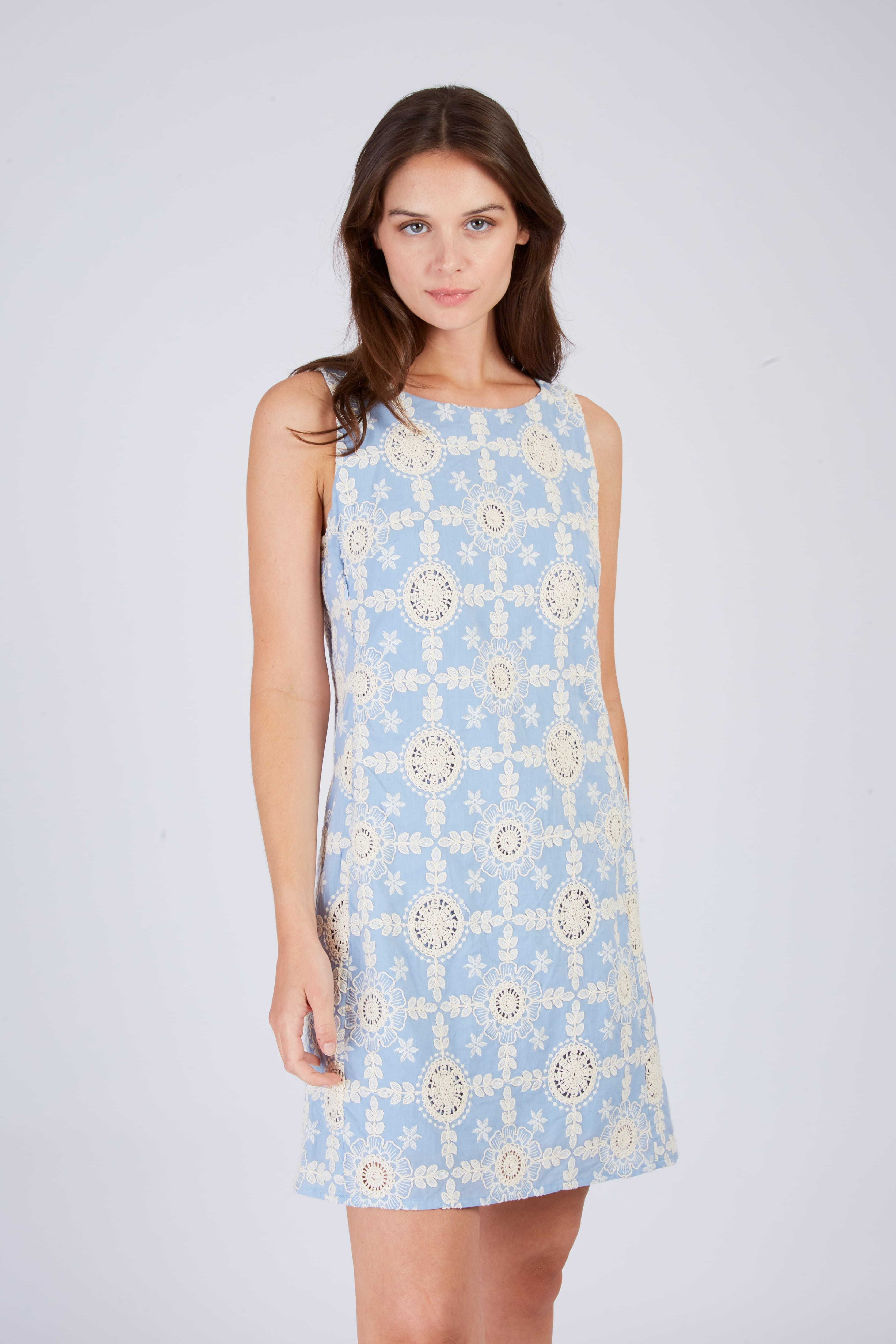 Robe courte en dentelle CARMEN