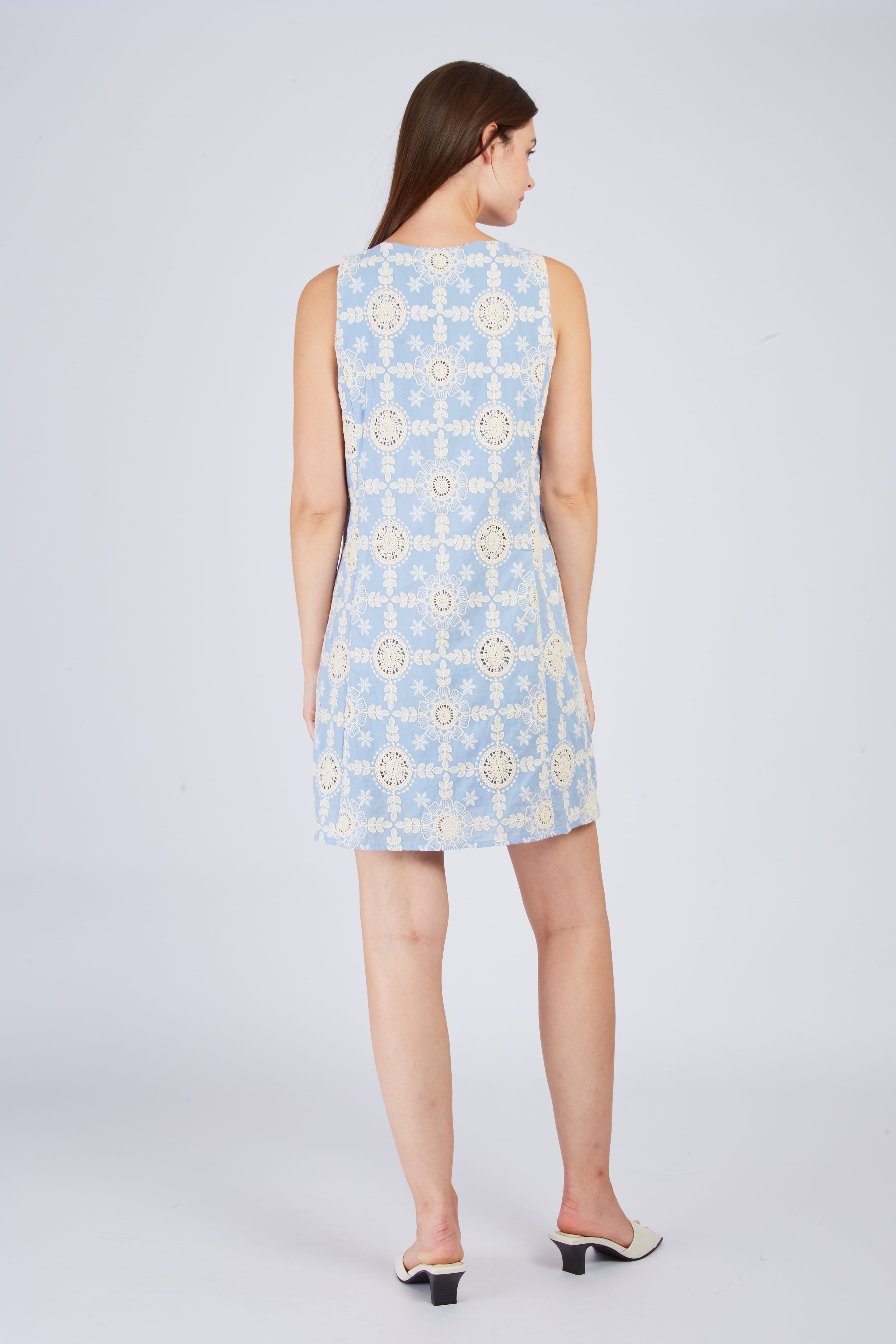 Robe courte en dentelle CARMEN