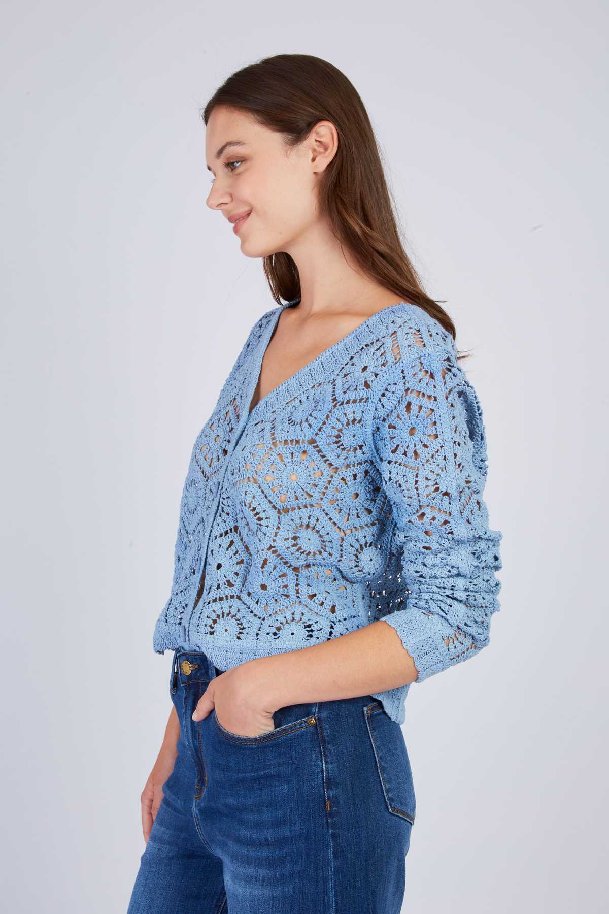 GILET MAILLE FILOU - René Derhy ref:P545000