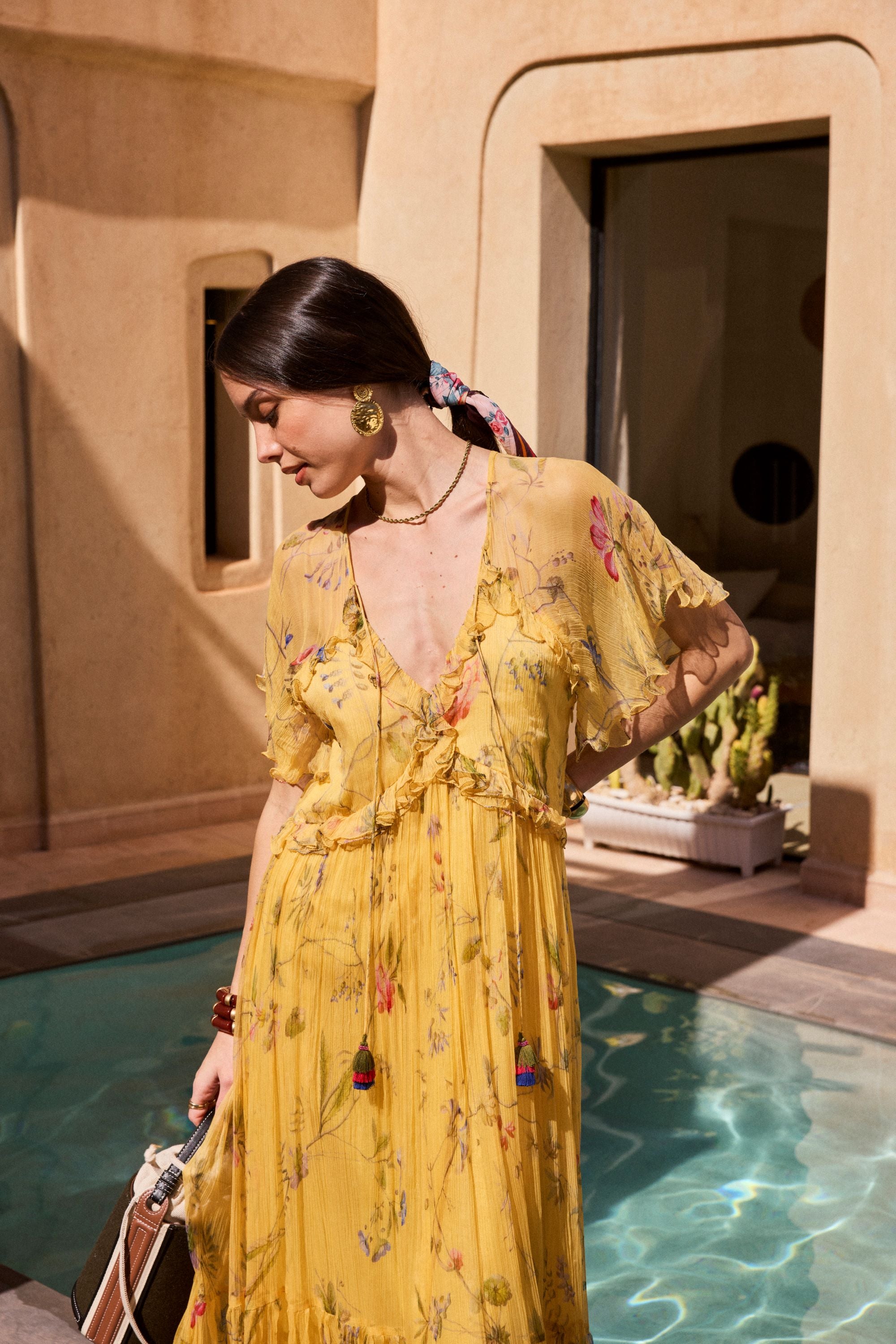 Robe longue imprimée MADRUGADA