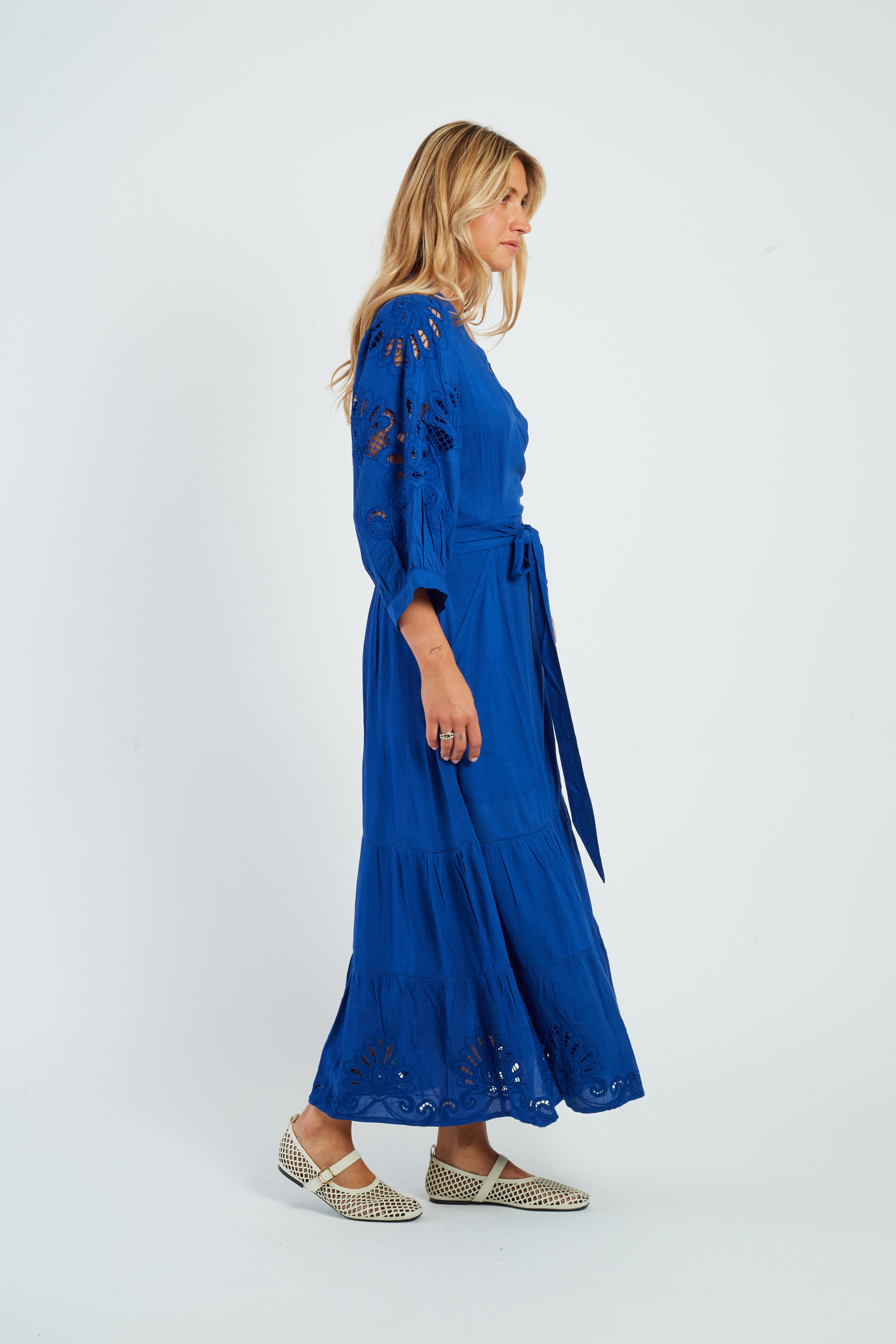 Robe longue unie GREEN