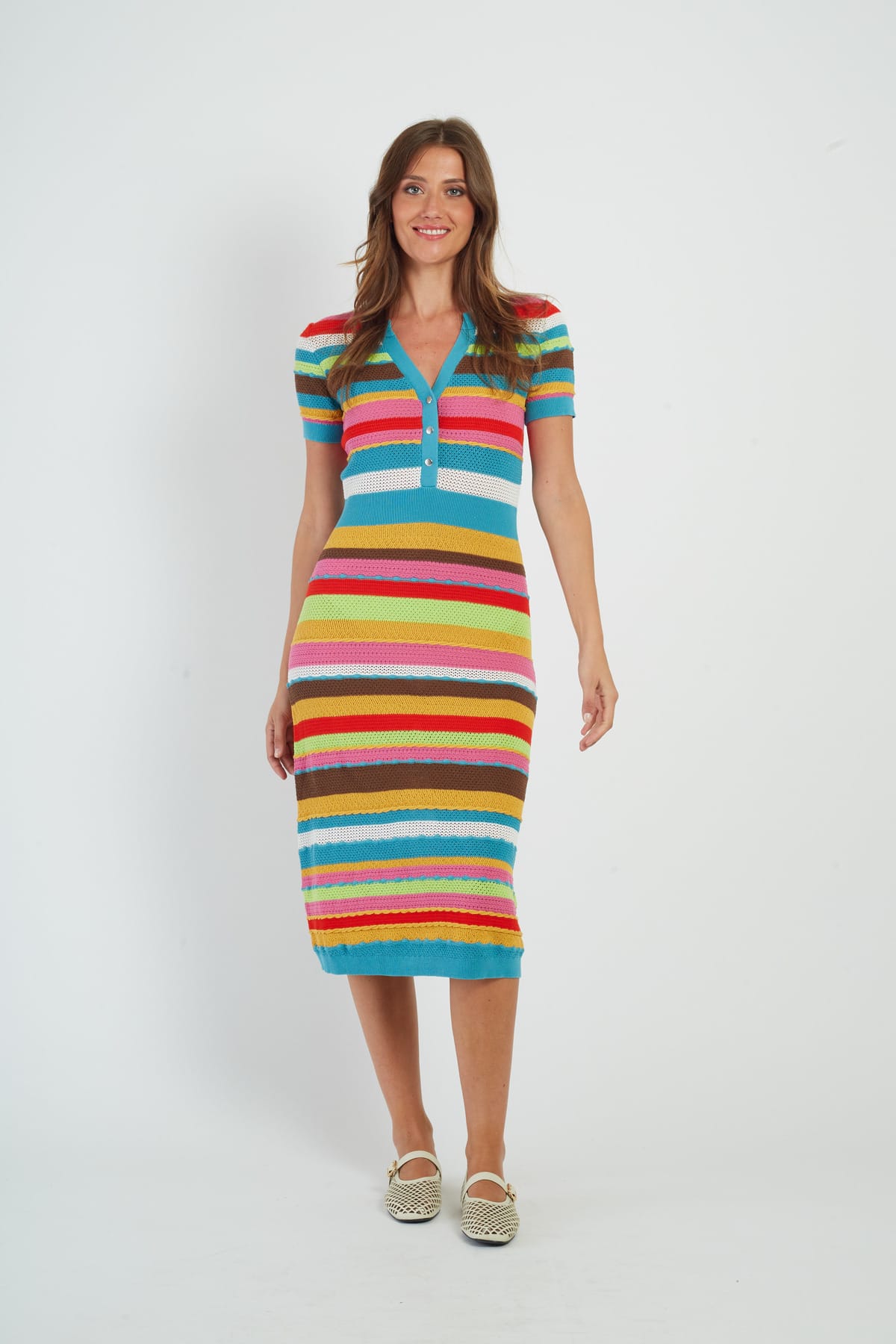 ROBE MAILLE FLORETTE - René Derhy ref:P612022