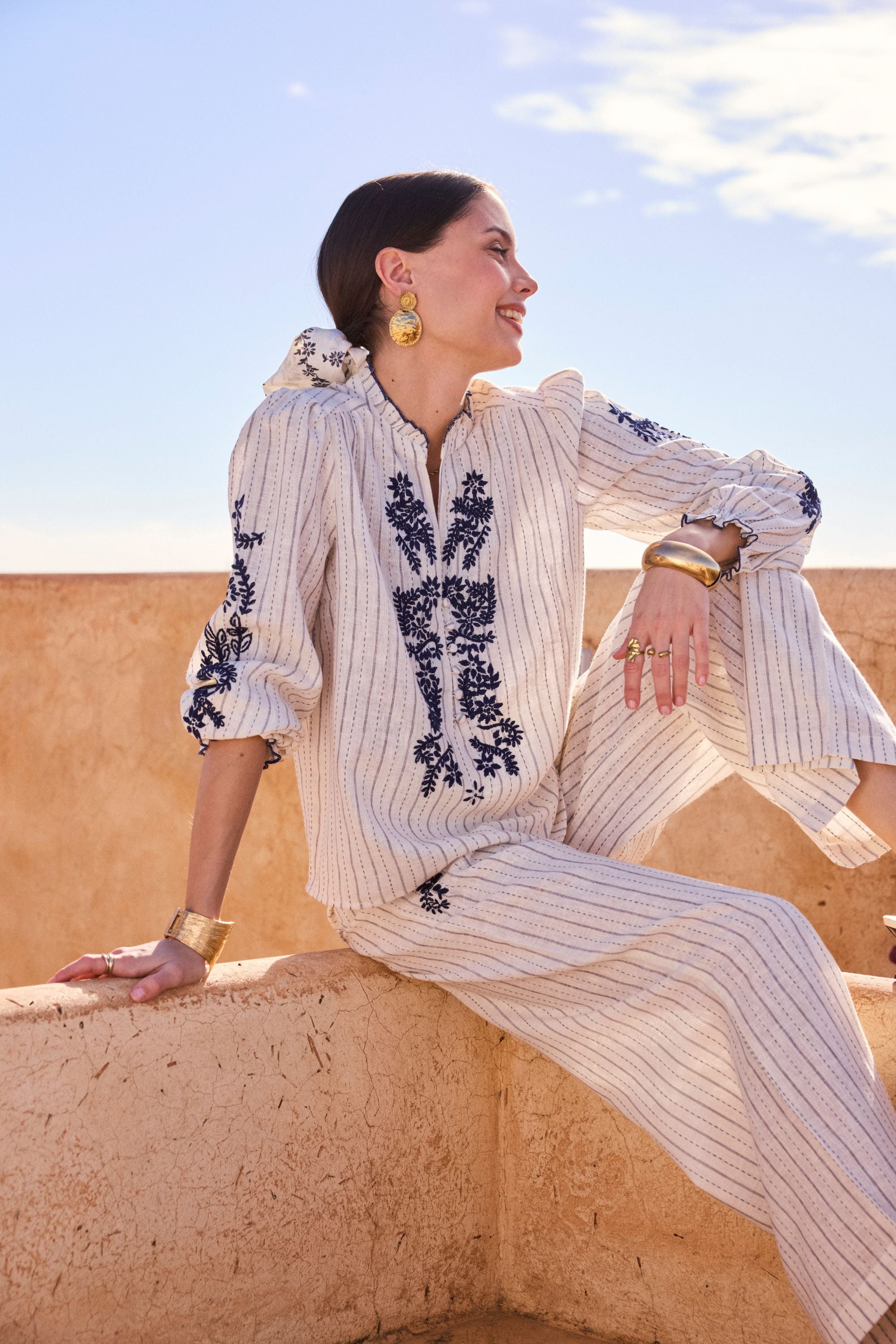 Blouse brodée ALTHEA