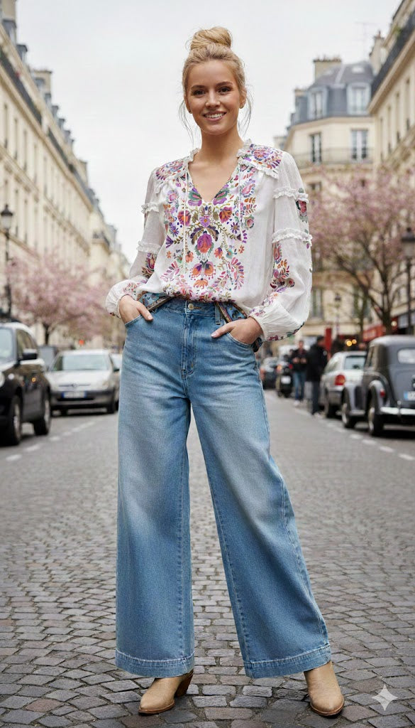 Blouse imprimée florale ALICANTE