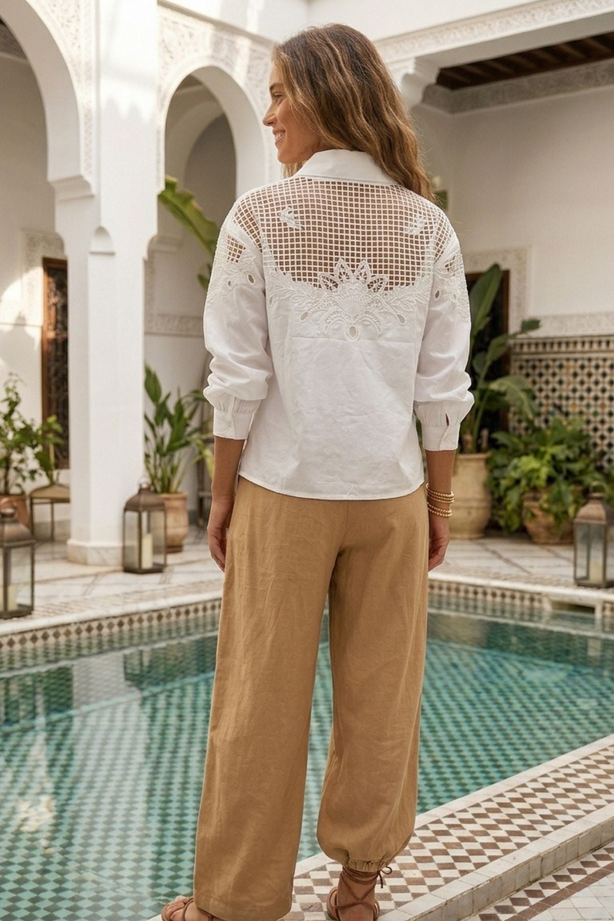 Chemise en dentelle EVANNE