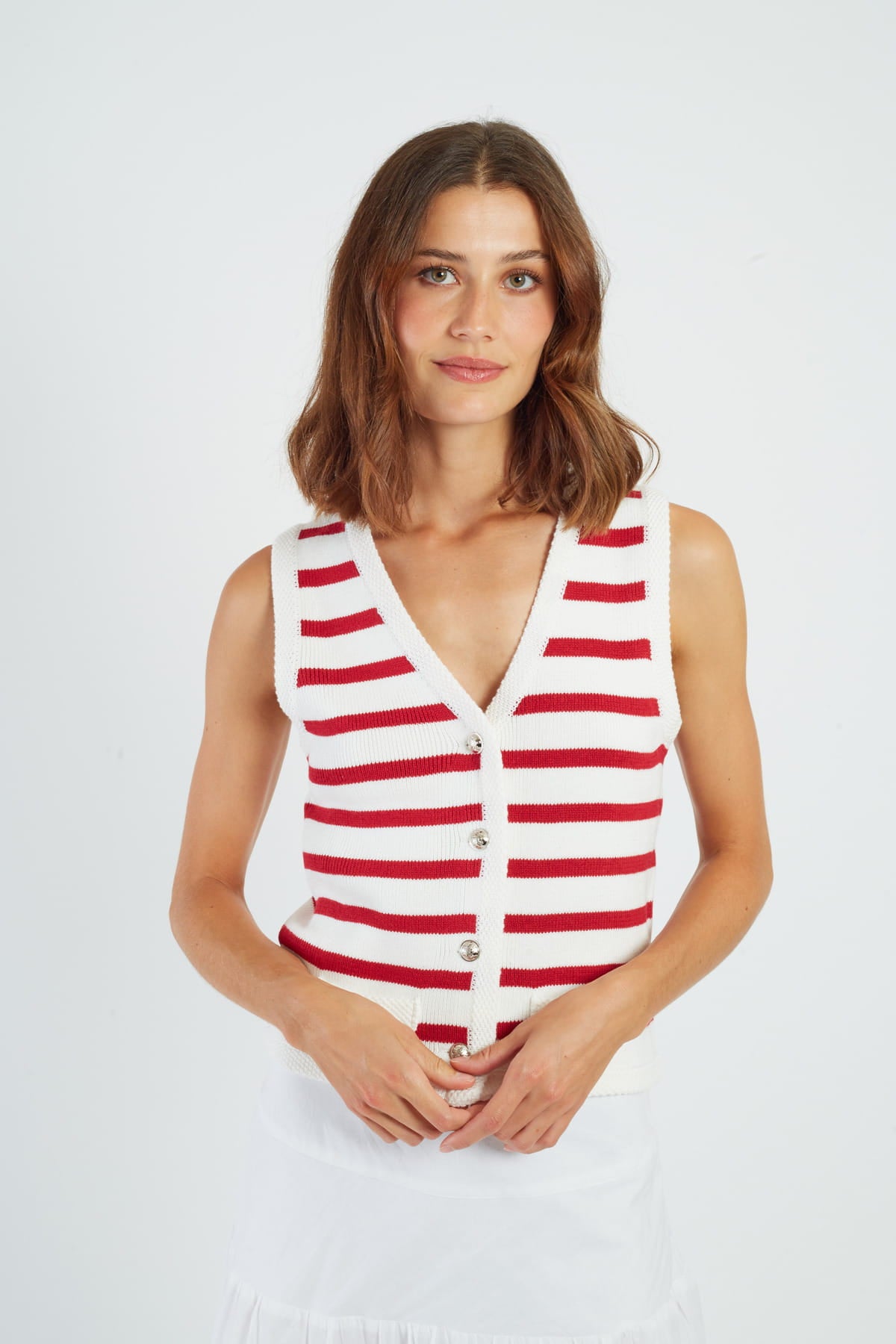 GILET MAILLE PHILAE - René Derhy ref:P645018