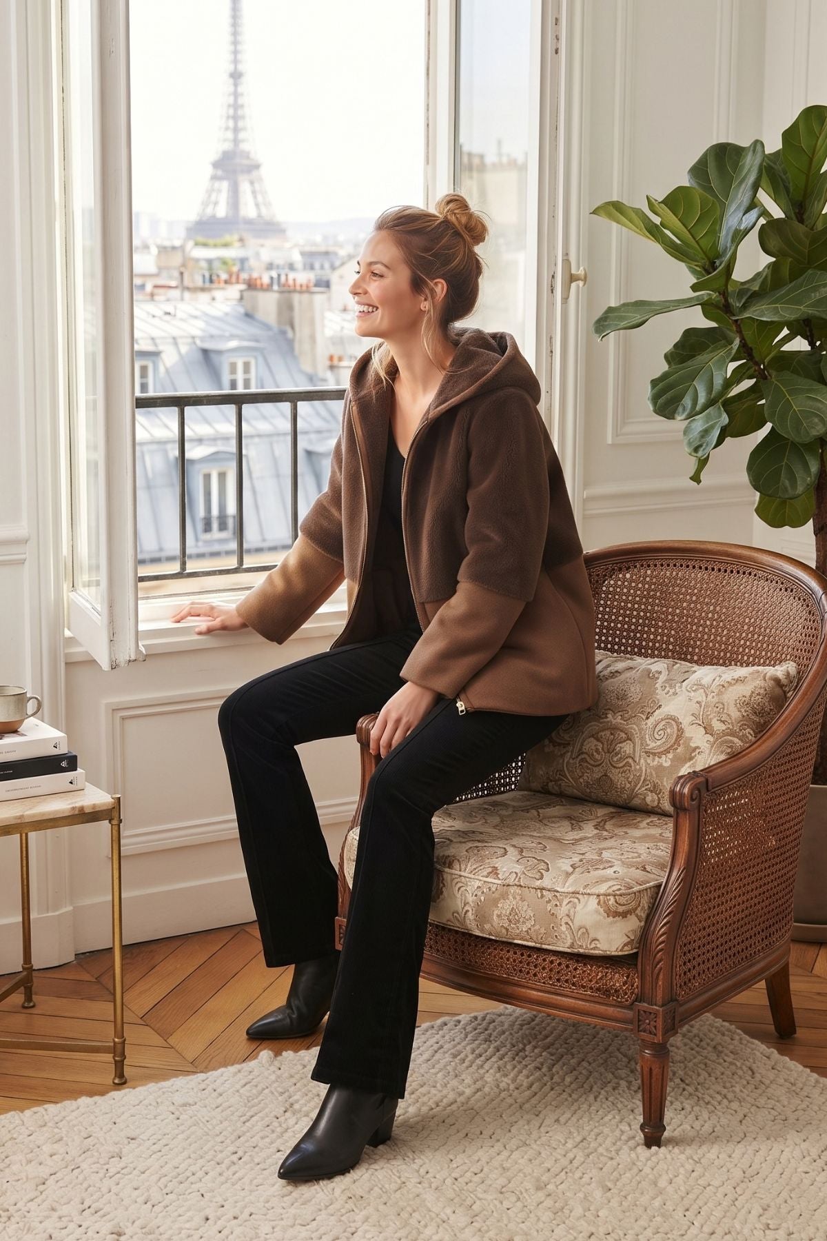 Veste à capuche reversible GELSOMINA