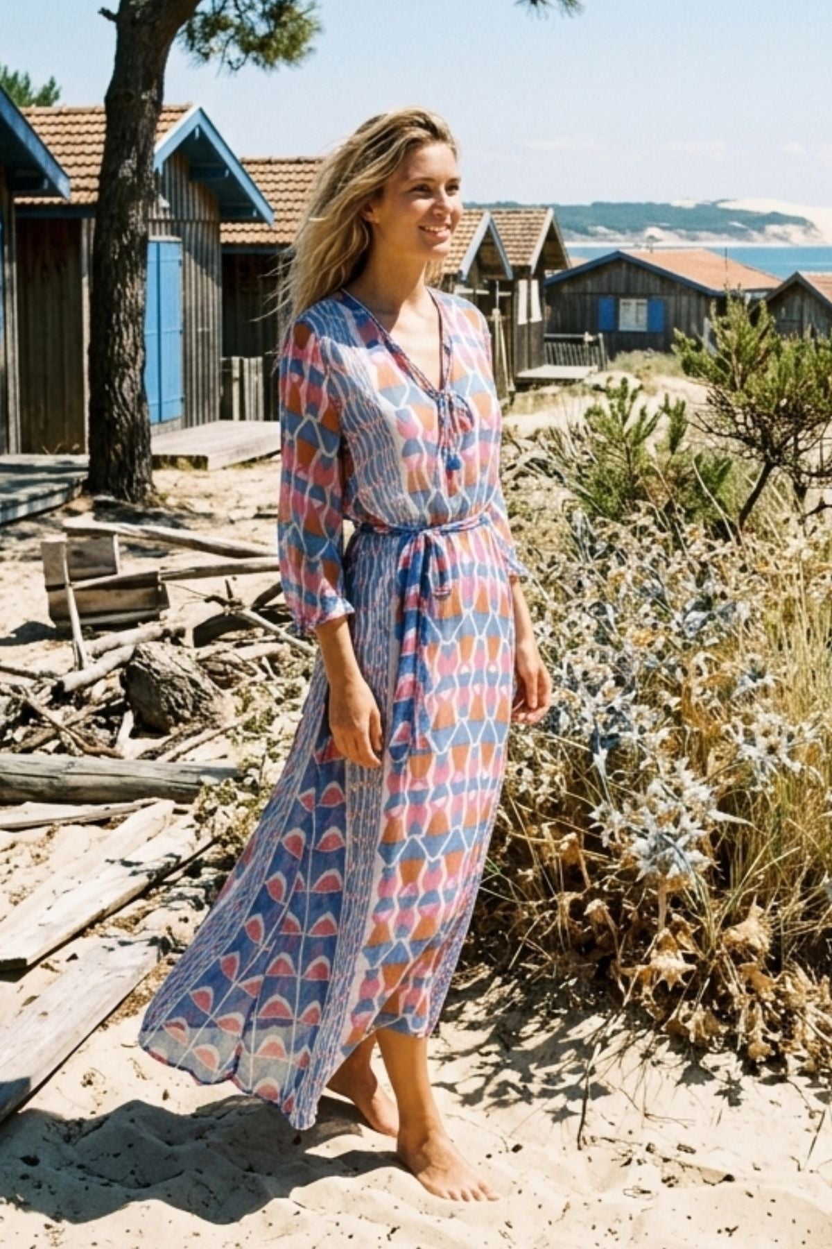 Robe longue imprimée PALABRE