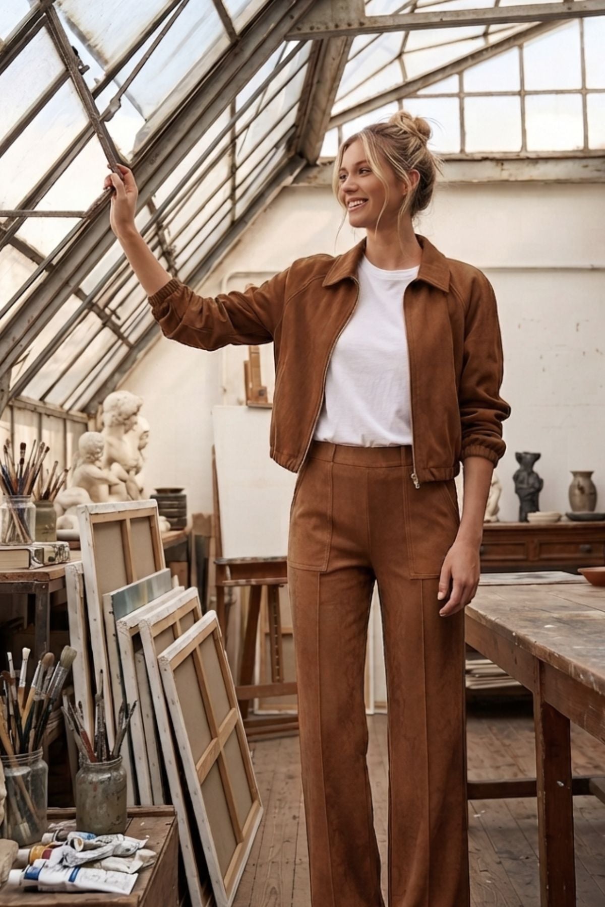 Blouson en faux daim GEORGIA
