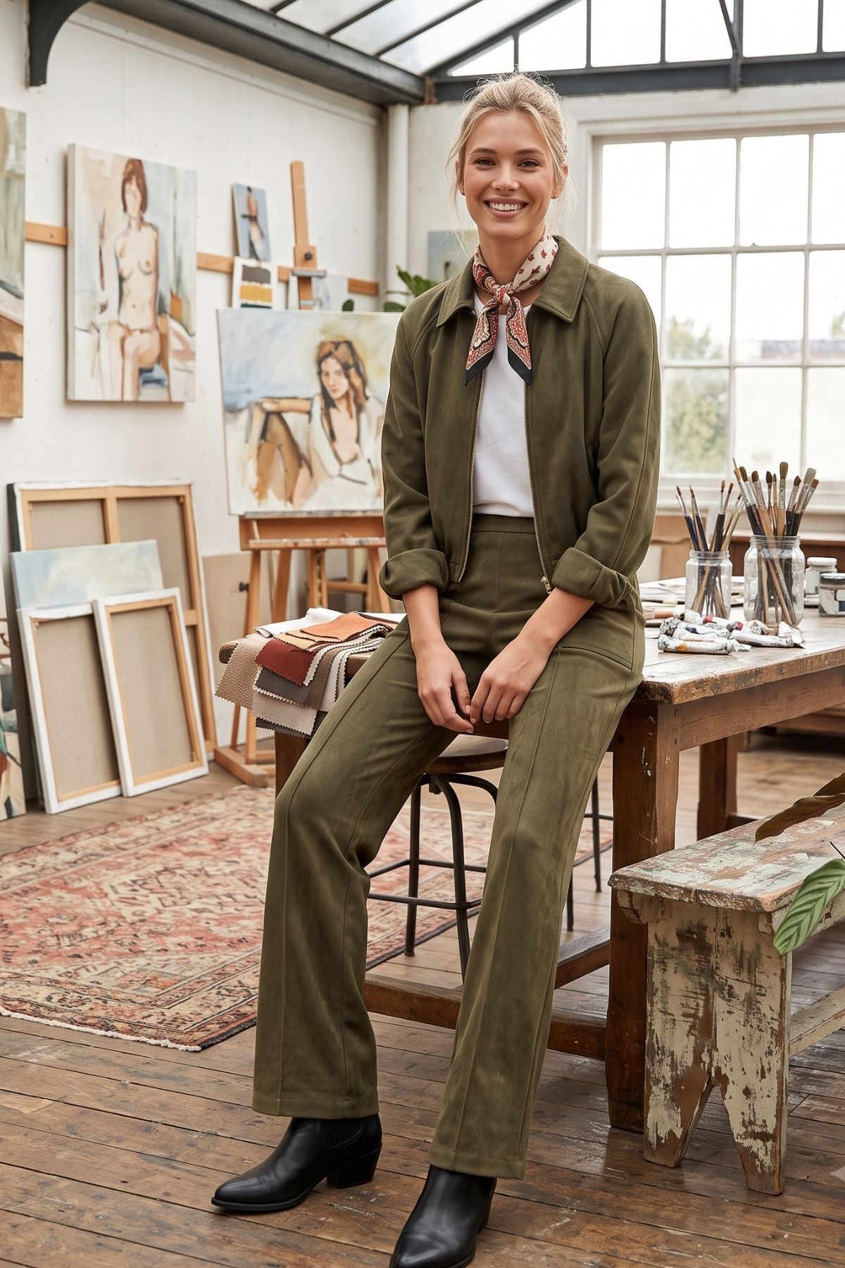 Blouson en faux daim GEORGIA