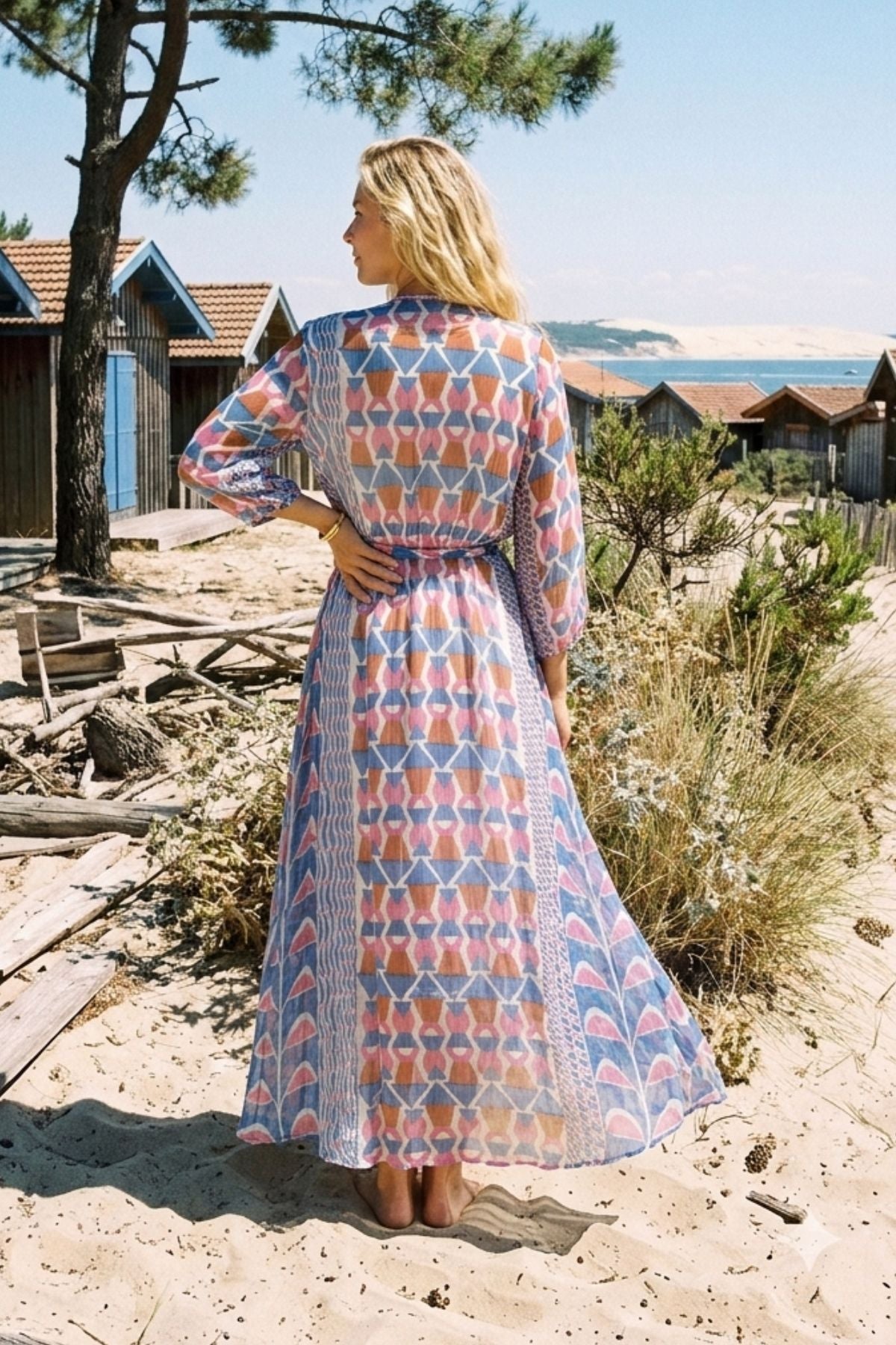 Robe longue imprimée PALABRE