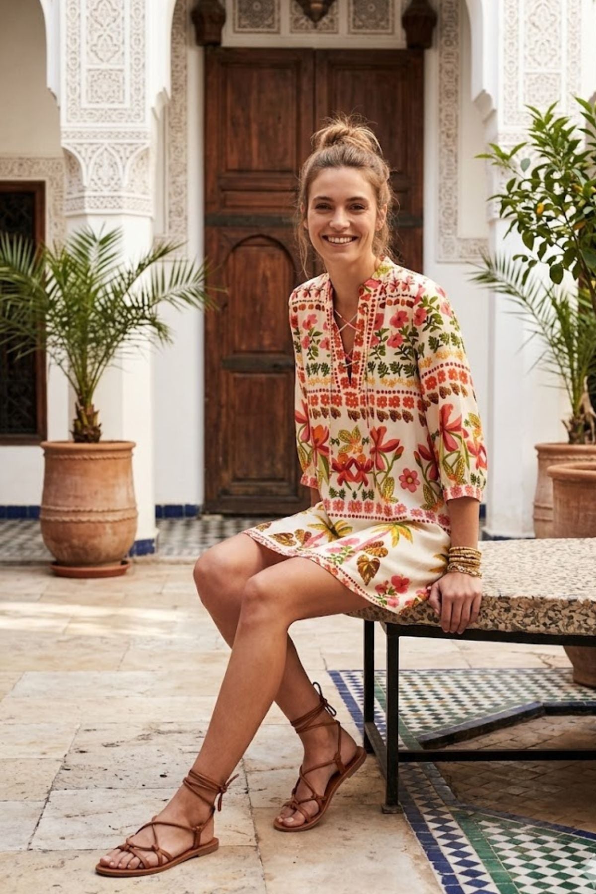 Robe tunique imprimée MILEY