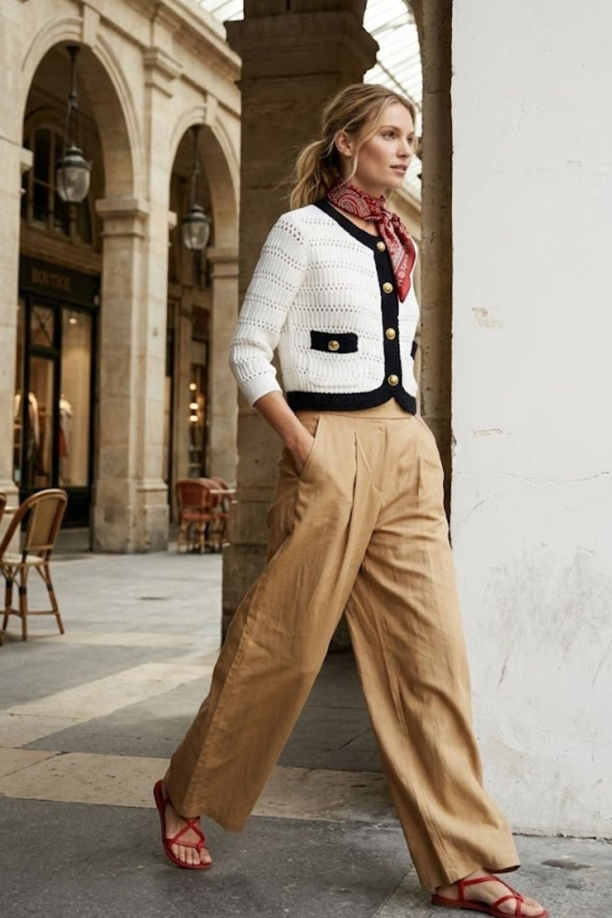 Gilet court en maille PIA