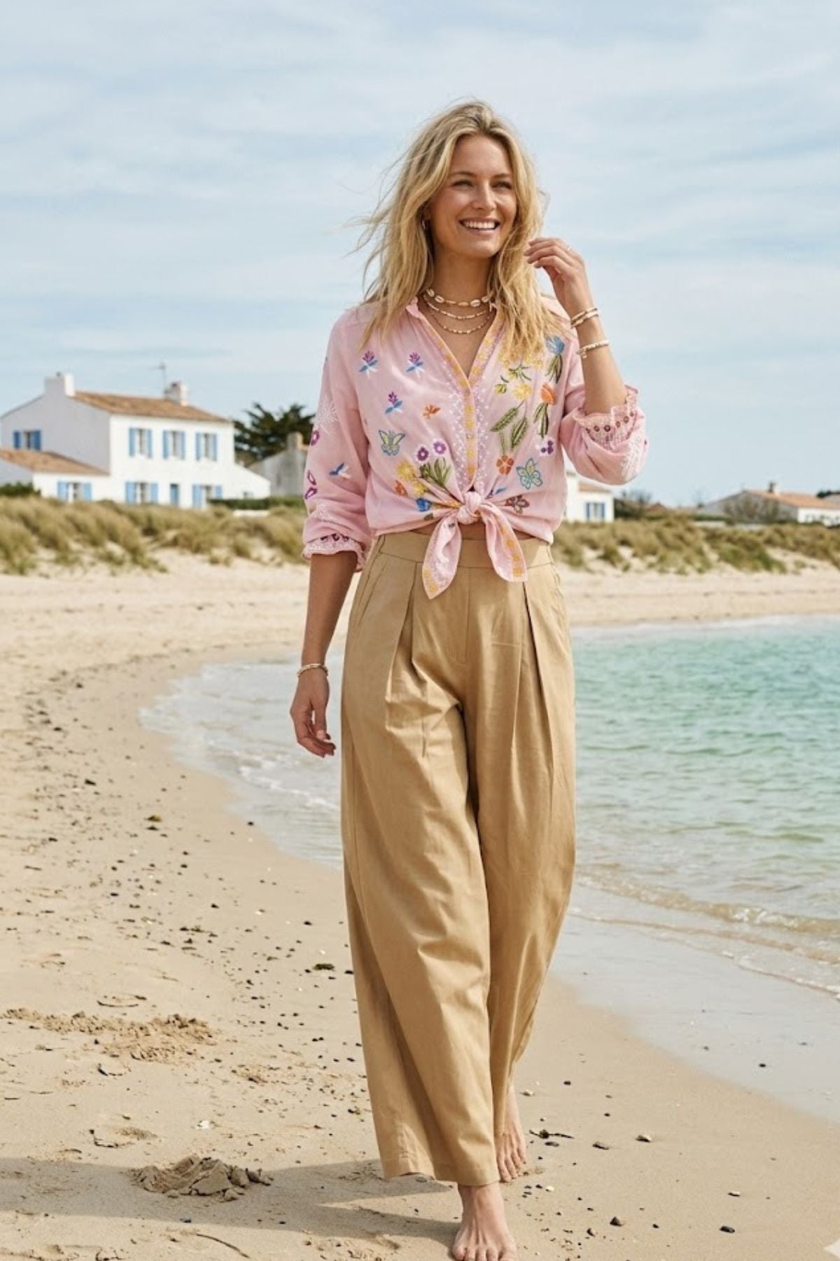 Blouse brodée ELOUANNE