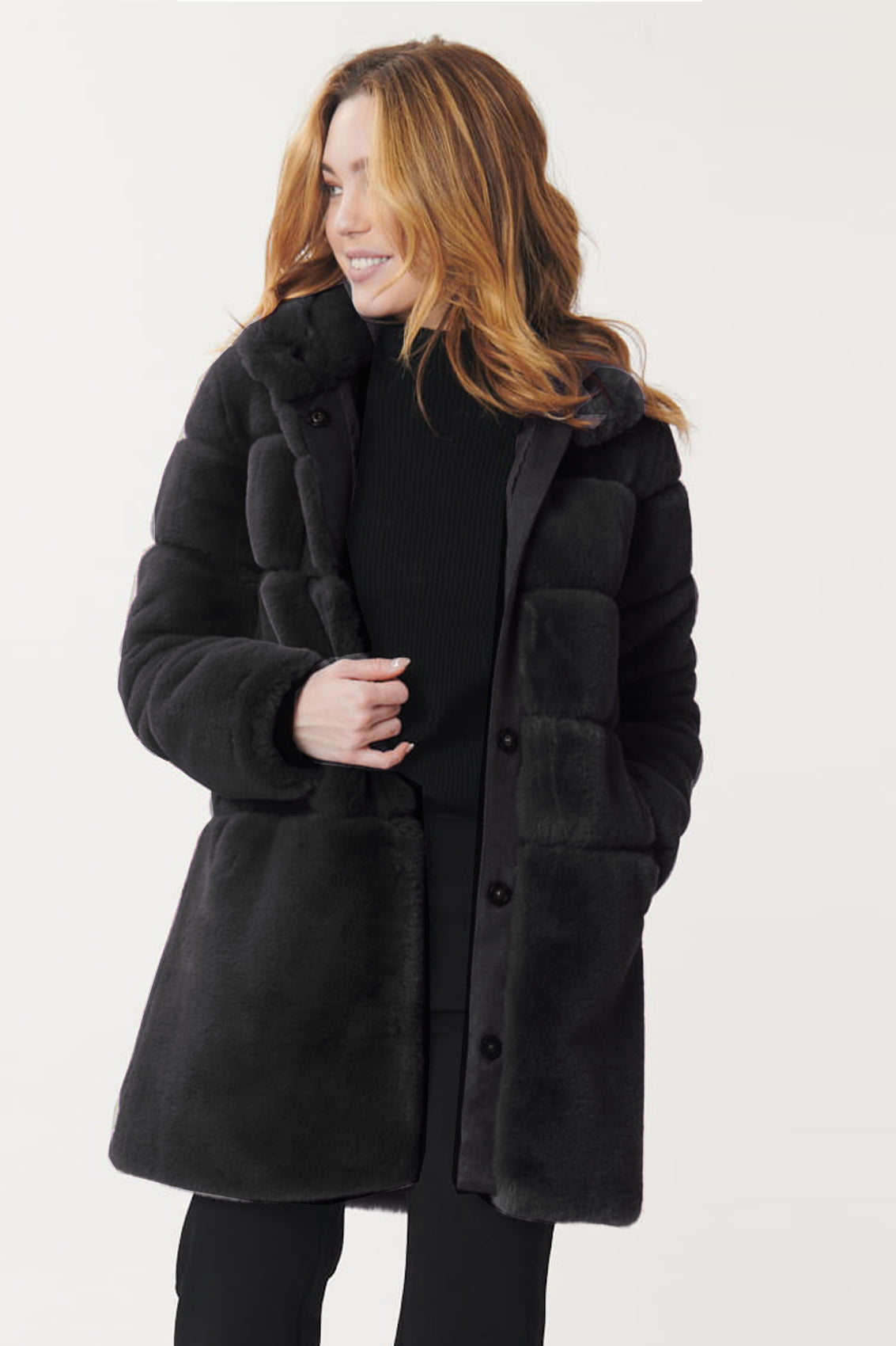 Manteau en fausse fourrure CARLOTTA
