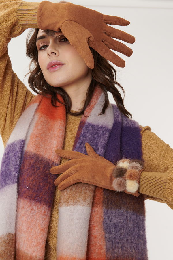 Guantes con pompones PALOMBE