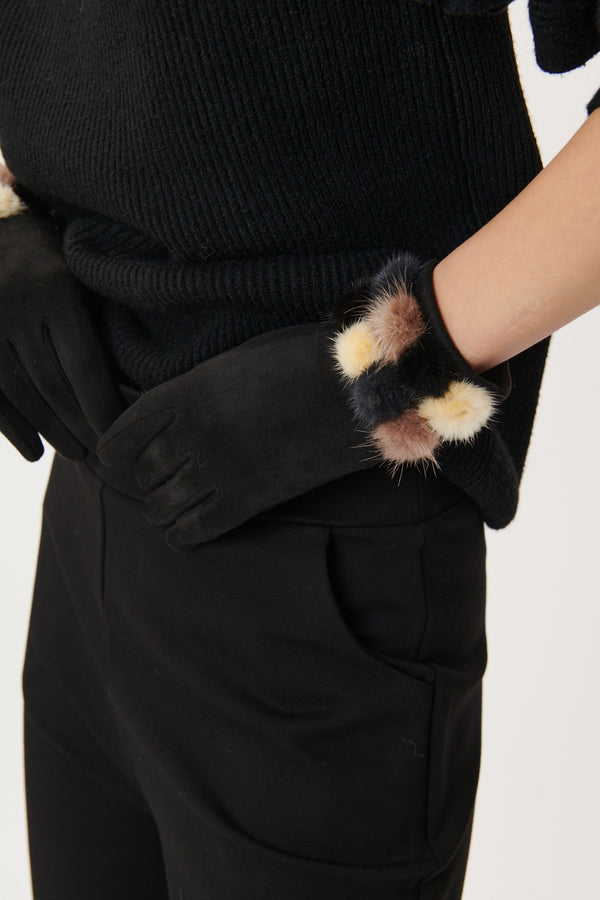 Guantes con pompones PALOMBE