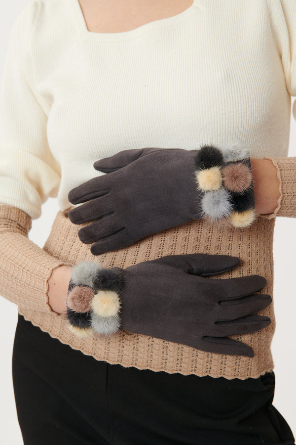 Guantes con pompones PALOMBE