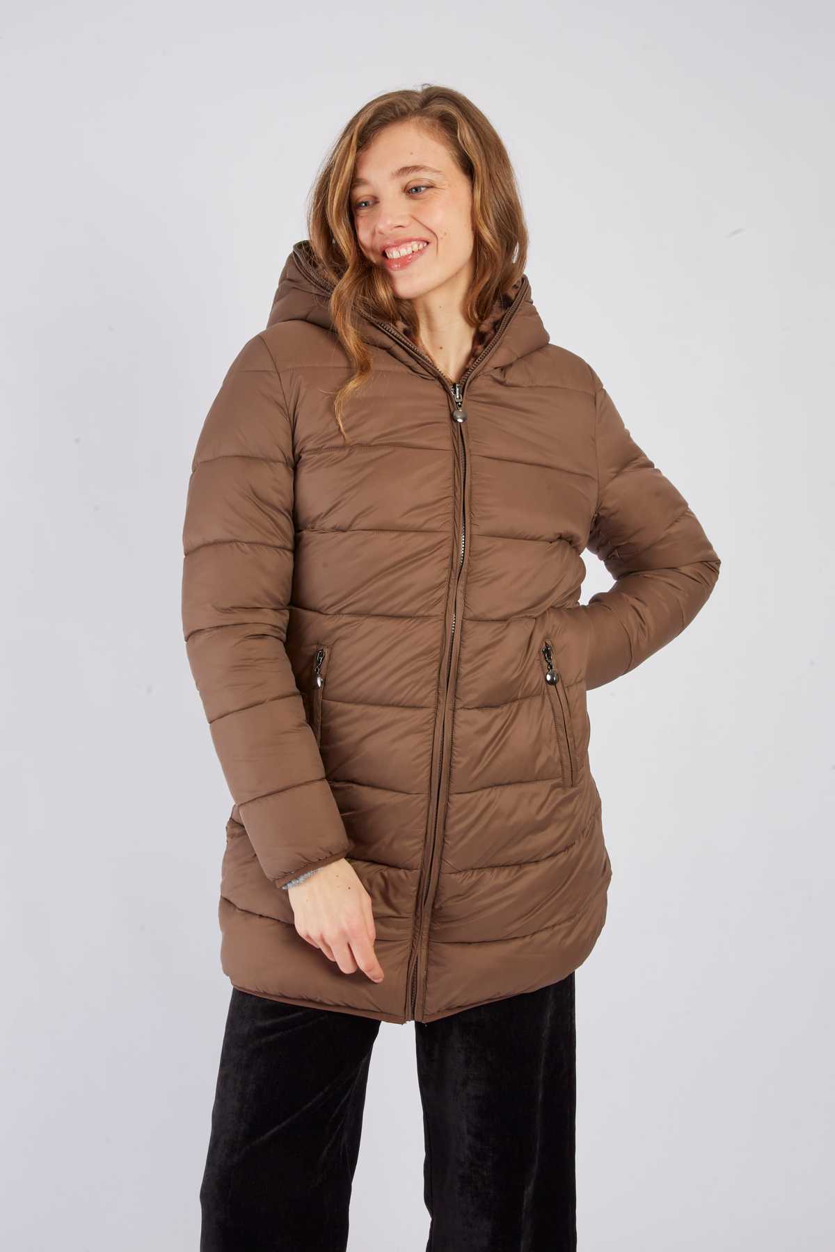 Doudoune reversible avec fausse fourrure MACHA