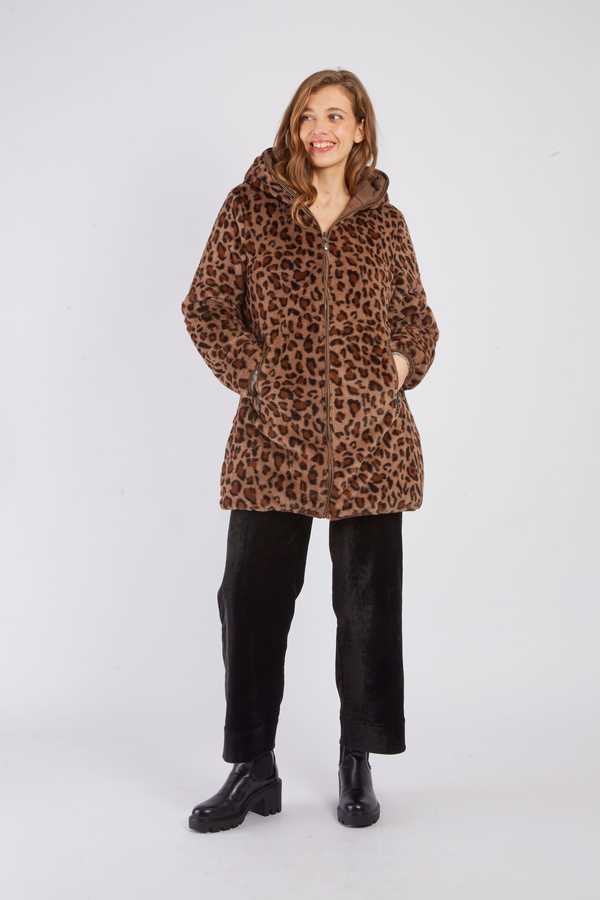 Doudoune reversible avec fausse fourrure MACHA