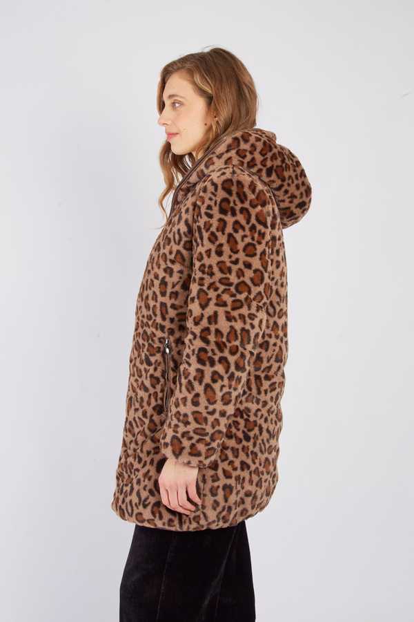 Doudoune reversible avec fausse fourrure MACHA