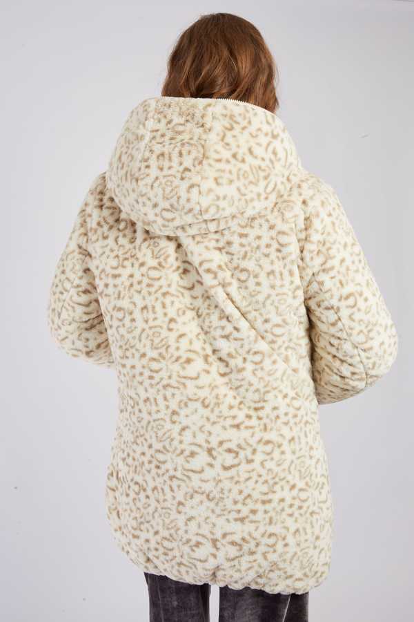 Doudoune reversible avec fausse fourrure MACHA