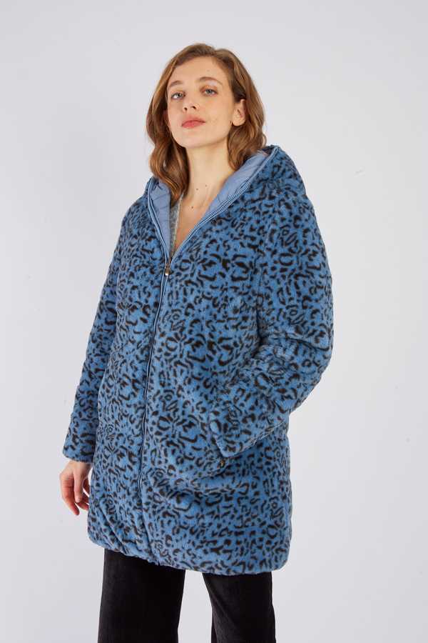 Doudoune reversible avec fausse fourrure MACHA
