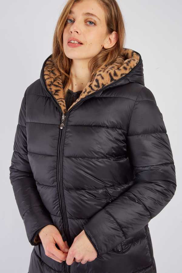 Doudoune reversible avec fausse fourrure MACHA