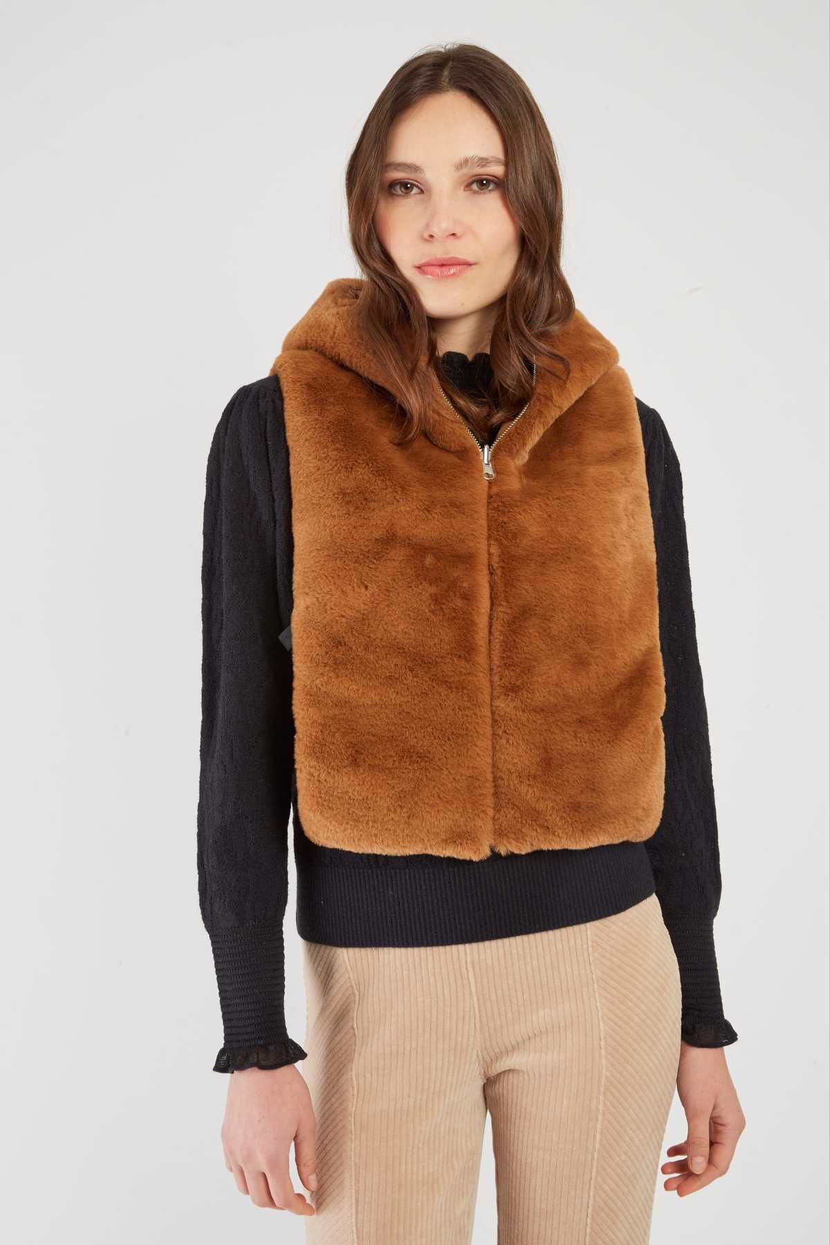 CAPUCHE DOUDOUNE FAUX FUR LEILA - René Derhy ref:A593007