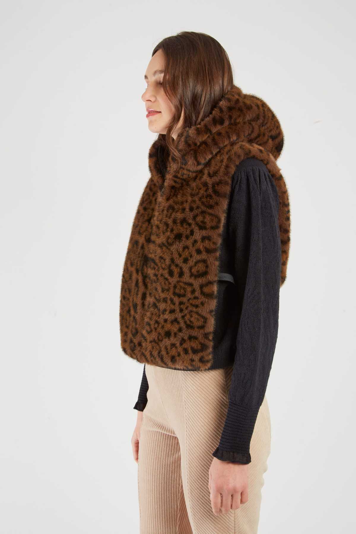 CAPUCHE DOUDOUNE FAUX FUR LEILA - René Derhy ref:A593007