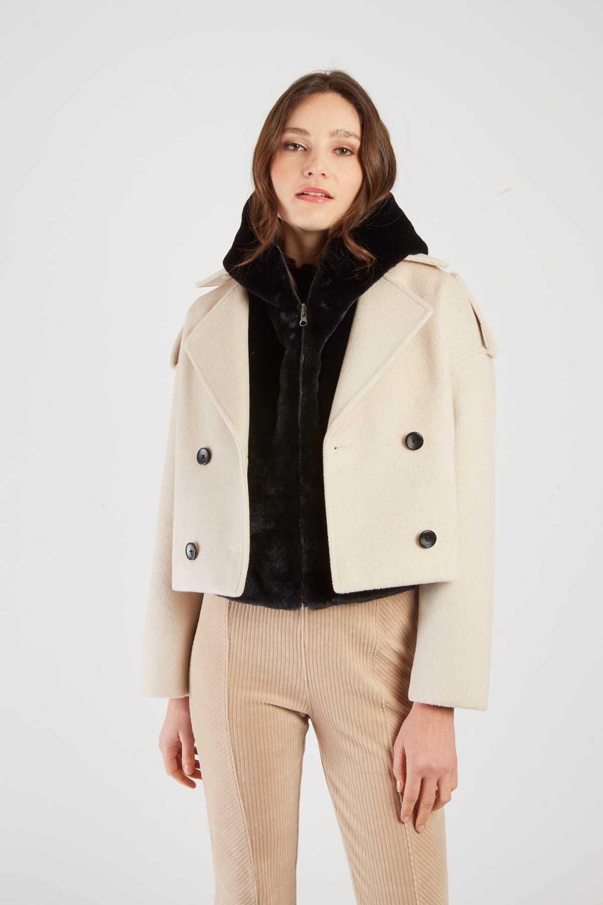 CAPUCHE DOUDOUNE FAUX FUR LEILA - René Derhy ref:A593007
